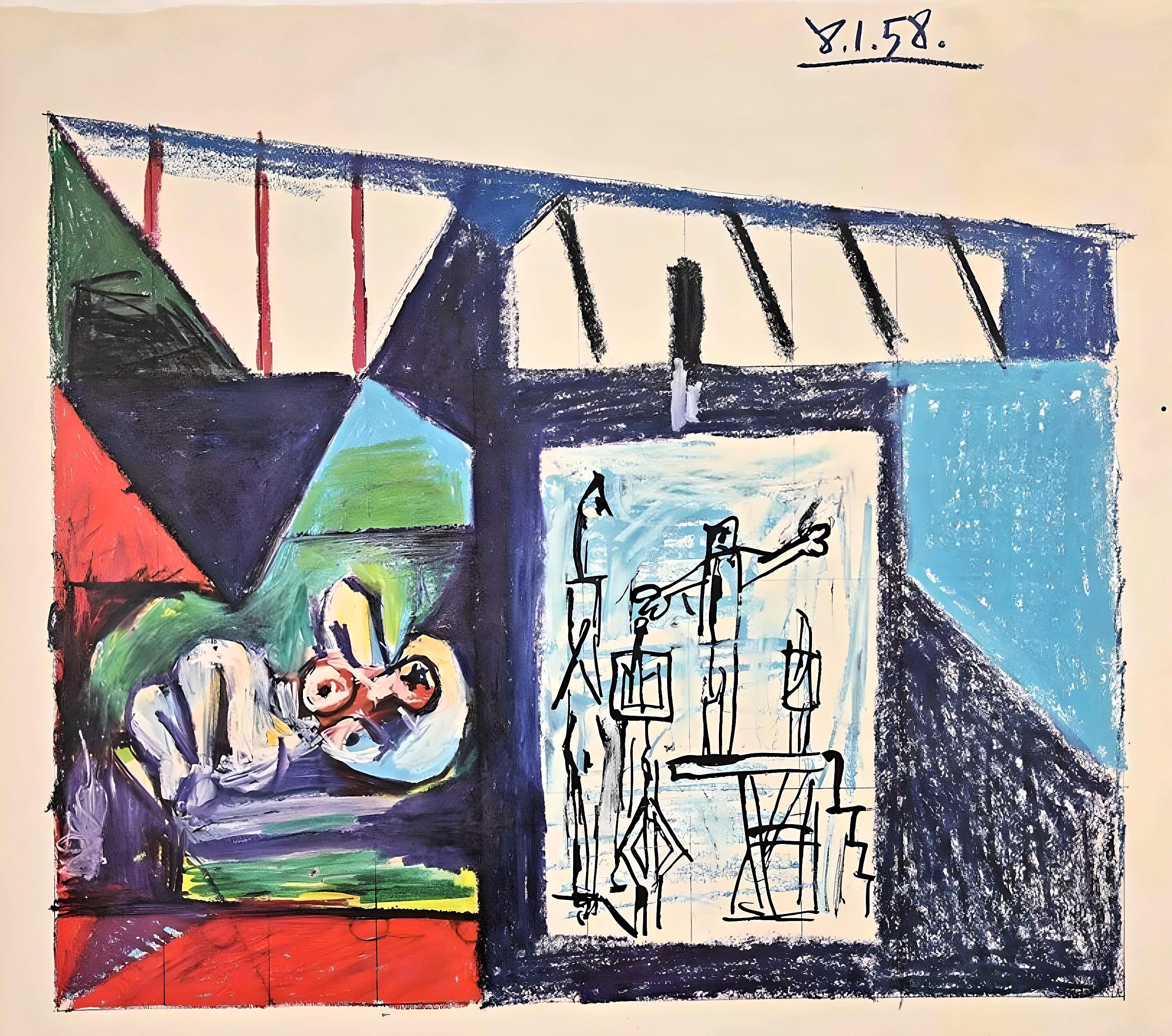 Picasso, La Chute D'Icare (Cramer 155) (nach)