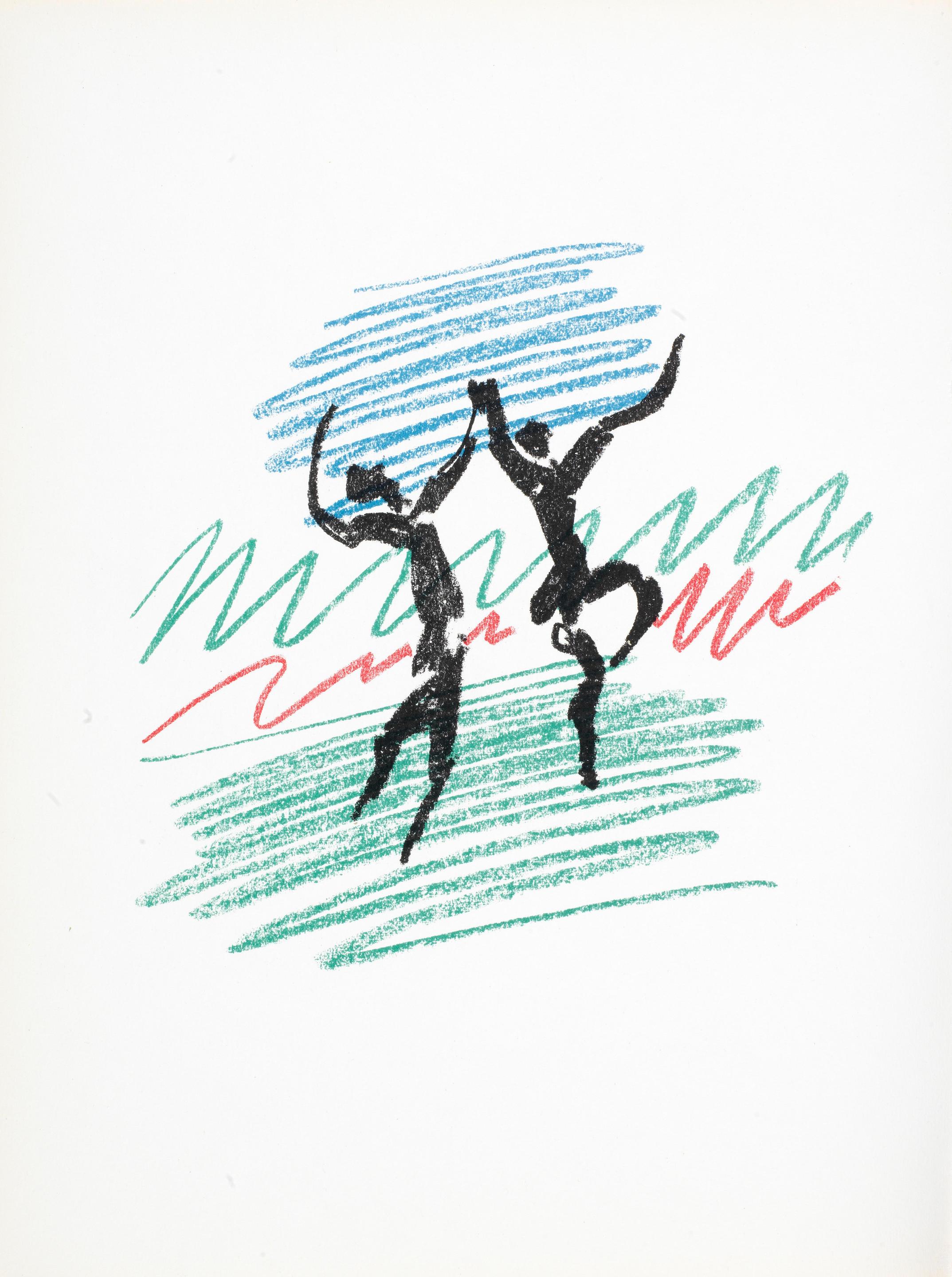 Pablo Picasso Abstract Print - Picasso, La Danse (Bloch 796; Mourlot 280; Cramer 77) (after)