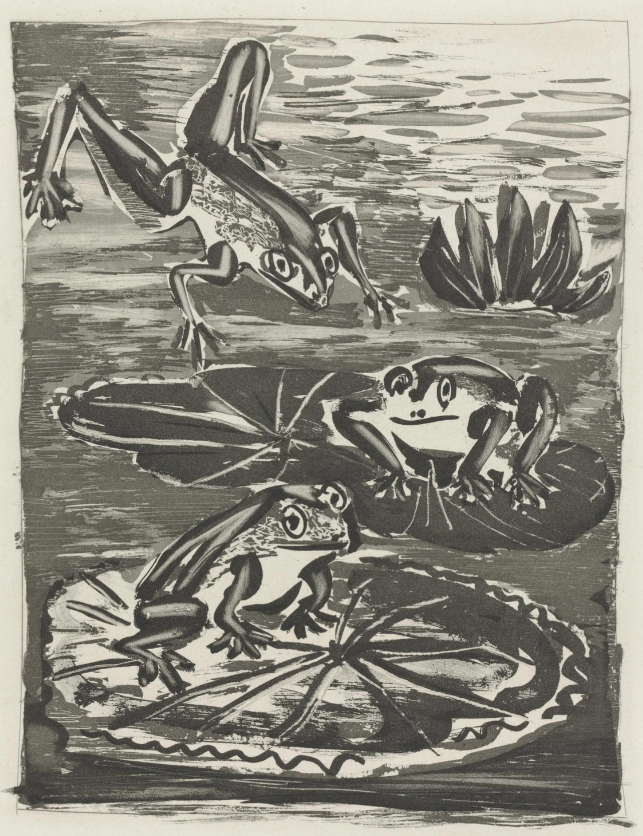 Pablo Picasso Landscape Print - Picasso, La Grenouille, Histoire naturelle (after)