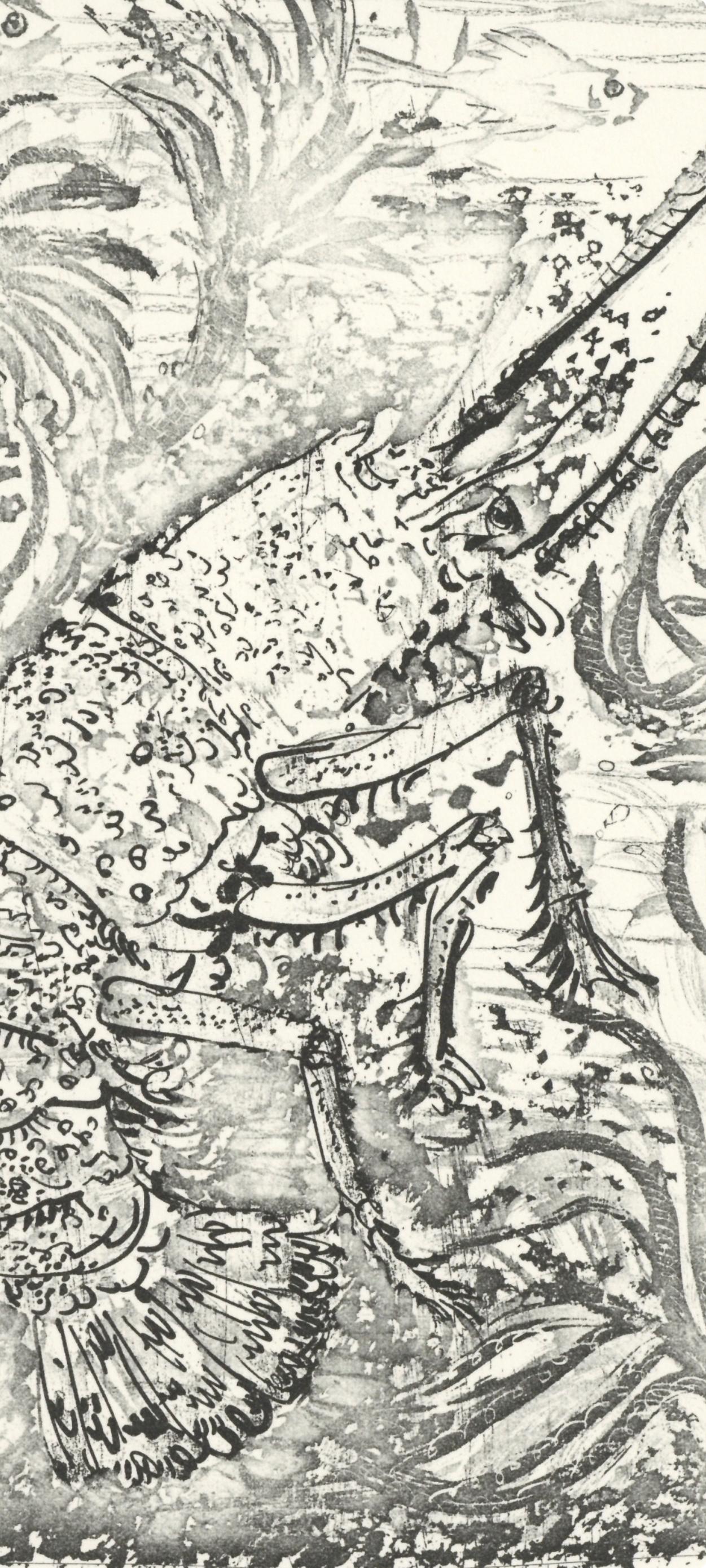 Picasso, La Langouste, Histoire naturelle (nach) (Kubismus), Print, von Pablo Picasso