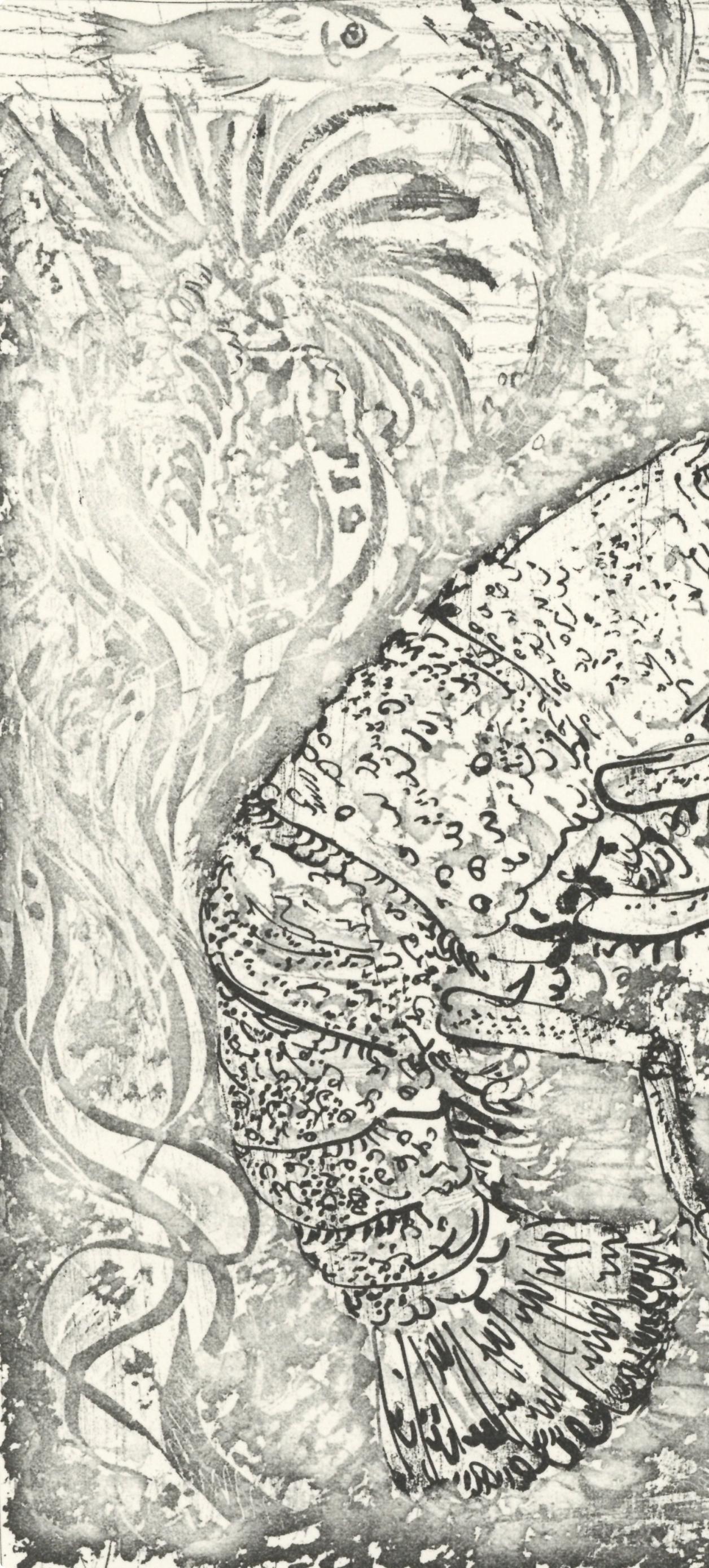 Picasso, La Langouste, Histoire naturelle (nach) (Grau), Animal Print, von Pablo Picasso