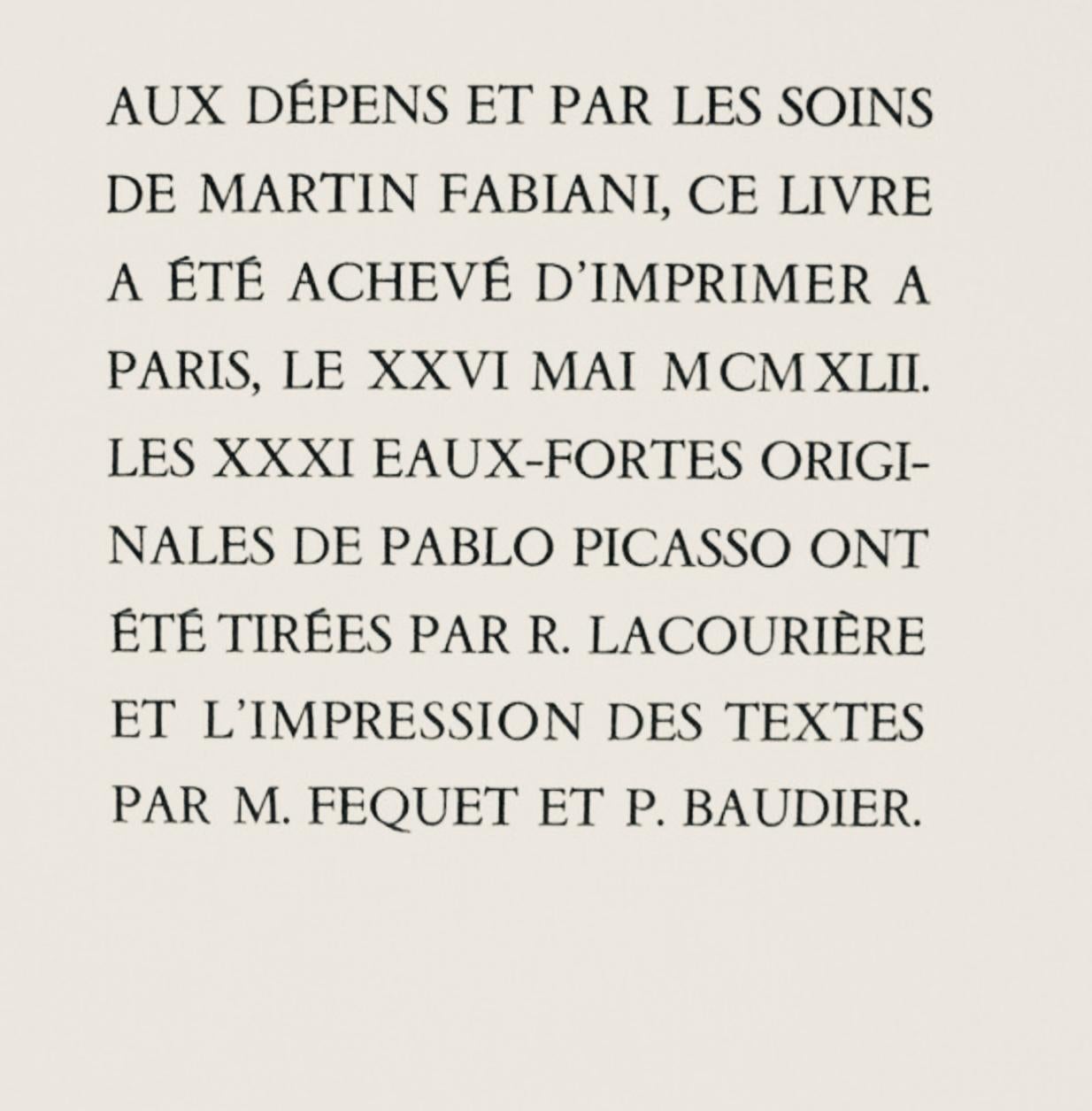 Picasso, La Libellule, Histoire naturelle (after) For Sale 4