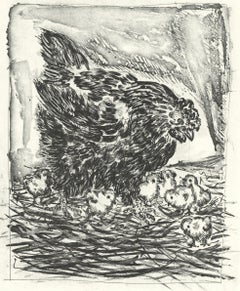 Picasso, La Mère poule, Histoire naturelle (d'après)