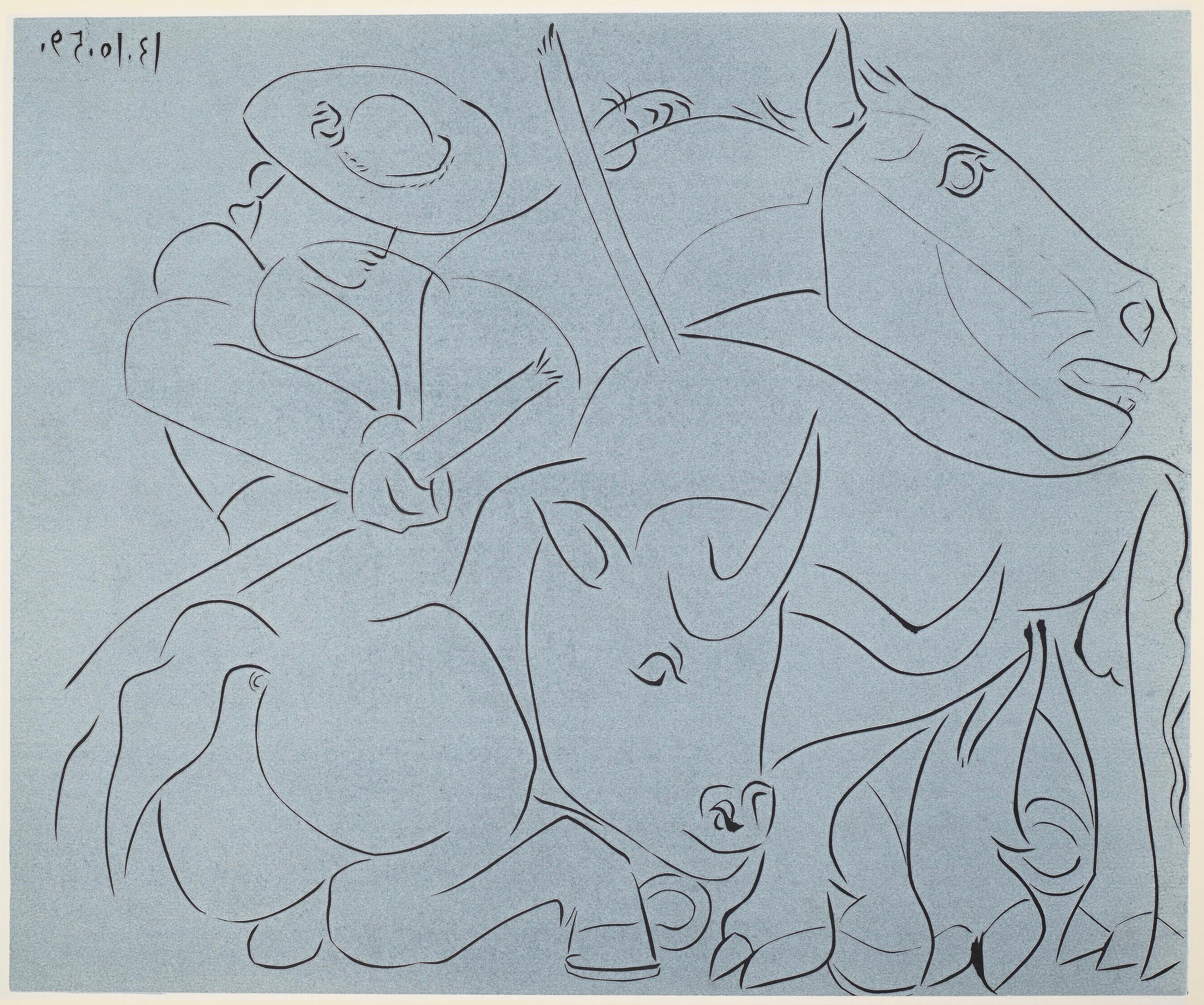 Picasso, La Pique cassée (Orozco 214), Grabados al linóleo (dopo)