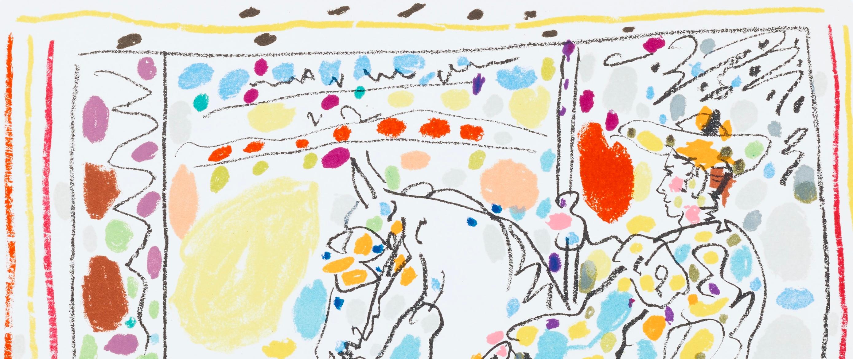 Picasso, La Pique II (Bloch 1014-47; C. 113), A Los Toros Avec Picasso (after) - Gray Figurative Print by Pablo Picasso