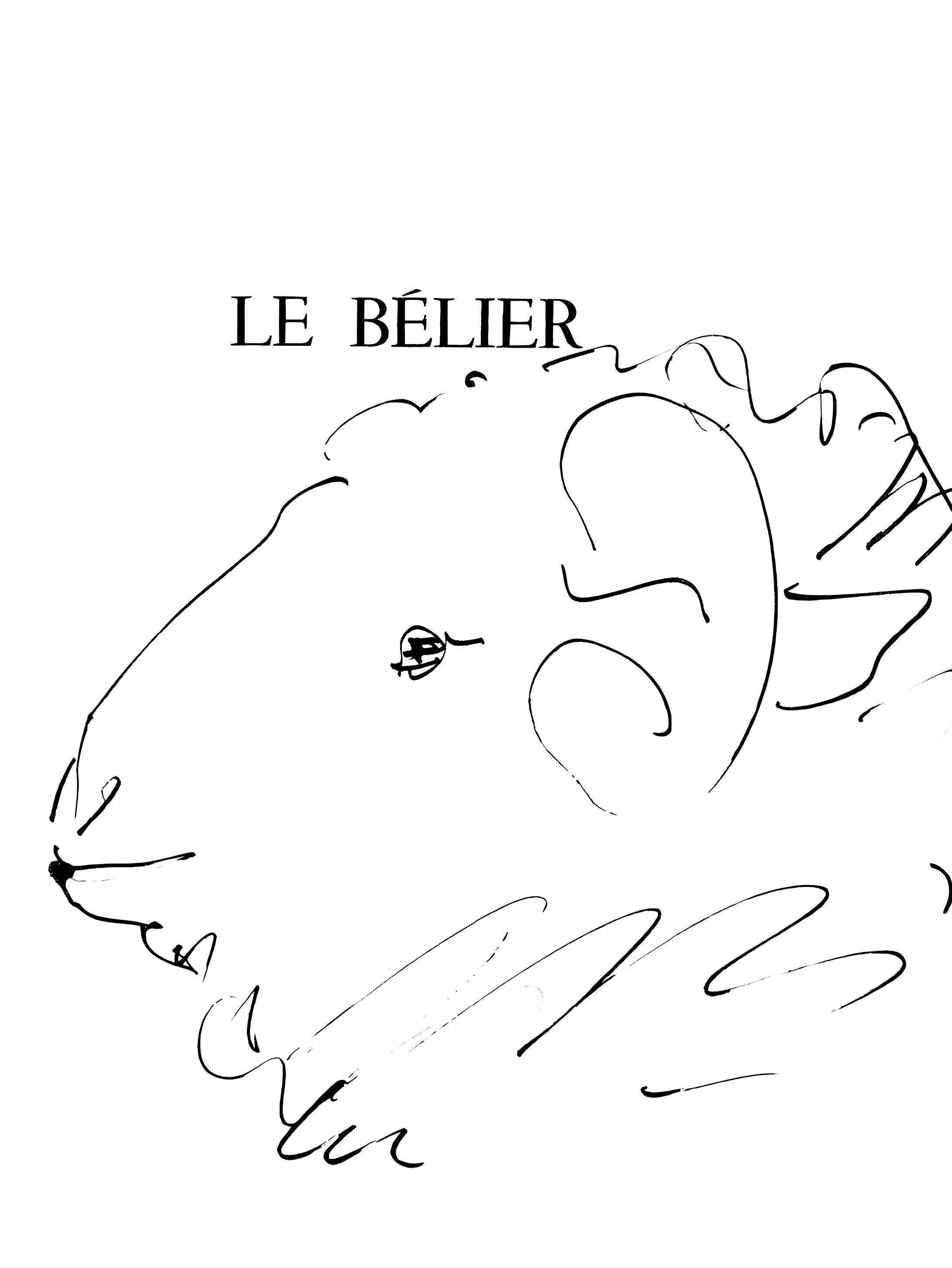 Picasso, Le bélier (Cramer 84 ; Johnson/Stein 77) (d'après)
