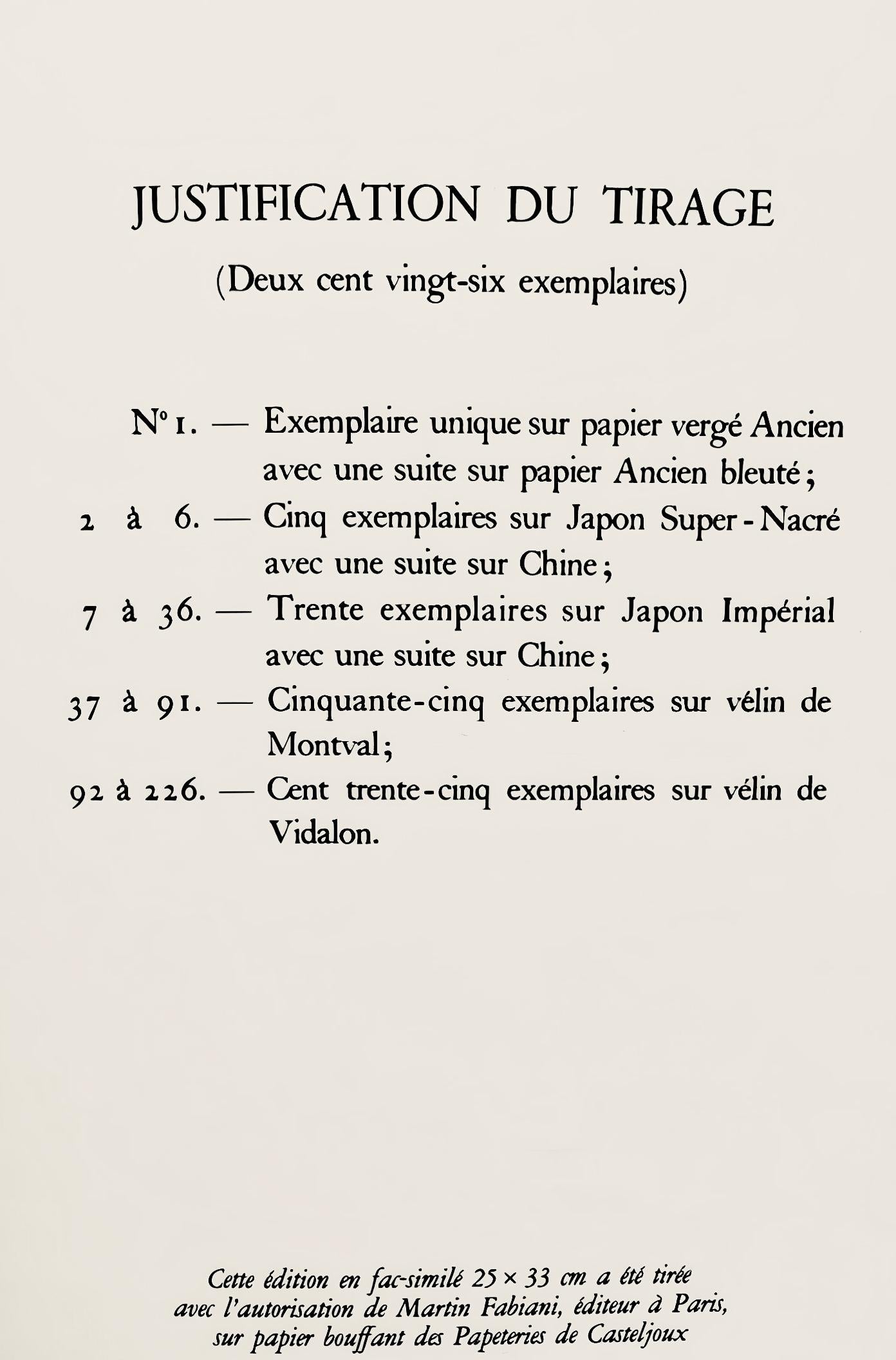 Picasso, Le Chardonneret, Histoire naturelle (after) For Sale 7