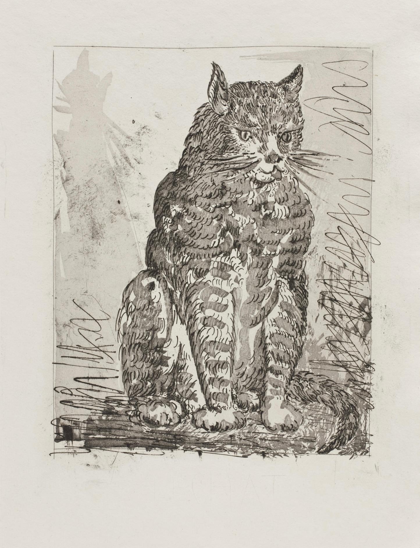 Lithograph on papier bouffant des Papeteries de Casteljoux paper. Unsigned and unnumbered, as issued. Good condition. Notes: From the folio, Eaux-fortes originale pour des textes de Buffon (Histoire naturelle), 1970. Published by Martin Fabiani,