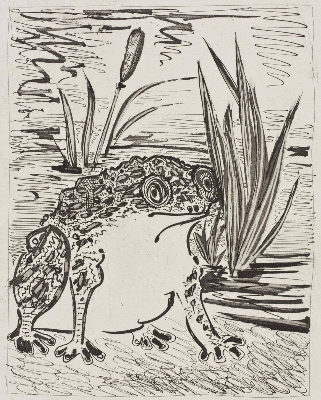 Pablo Picasso Landscape Print - Picasso, Le Crapaud, Histoire naturelle (after)