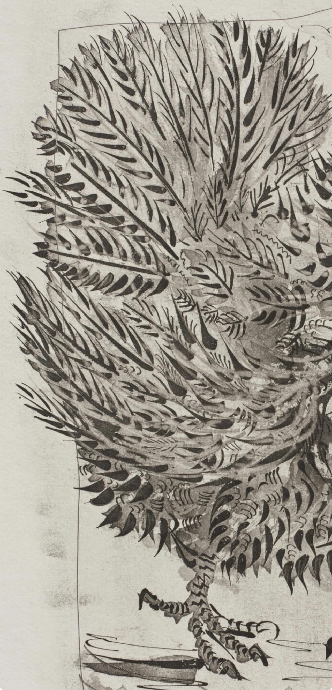 Lithograph on papier bouffant des Papeteries de Casteljoux paper. Unsigned and unnumbered, as issued. Good condition. Notes: From the folio, Eaux-fortes originale pour des textes de Buffon (Histoire naturelle), 1970. Published by Martin Fabiani,