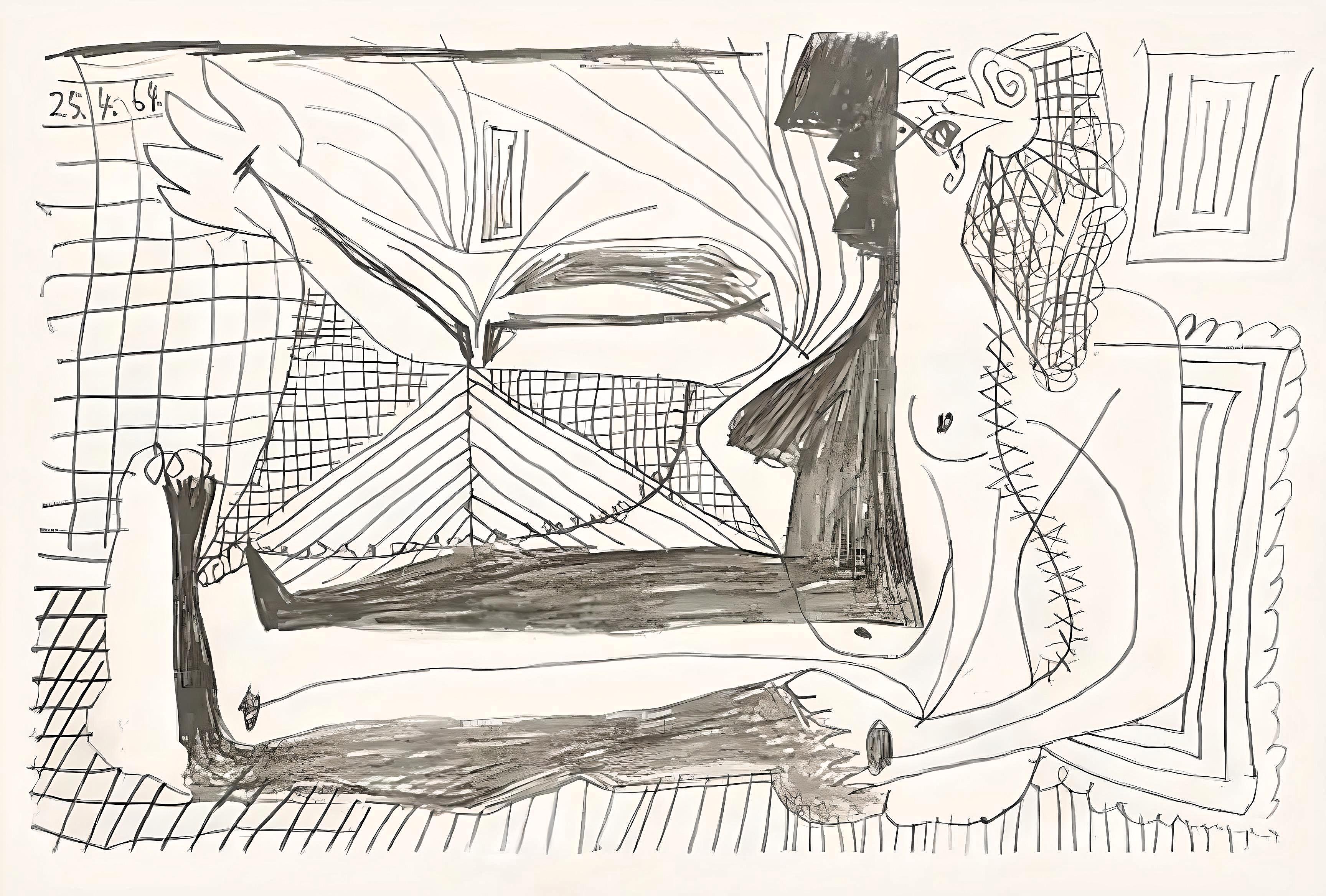 Pablo Picasso Figurative Print - Picasso, Le Goût du Bonheur 2 (Cramer 148; Bloch 2013) (after)