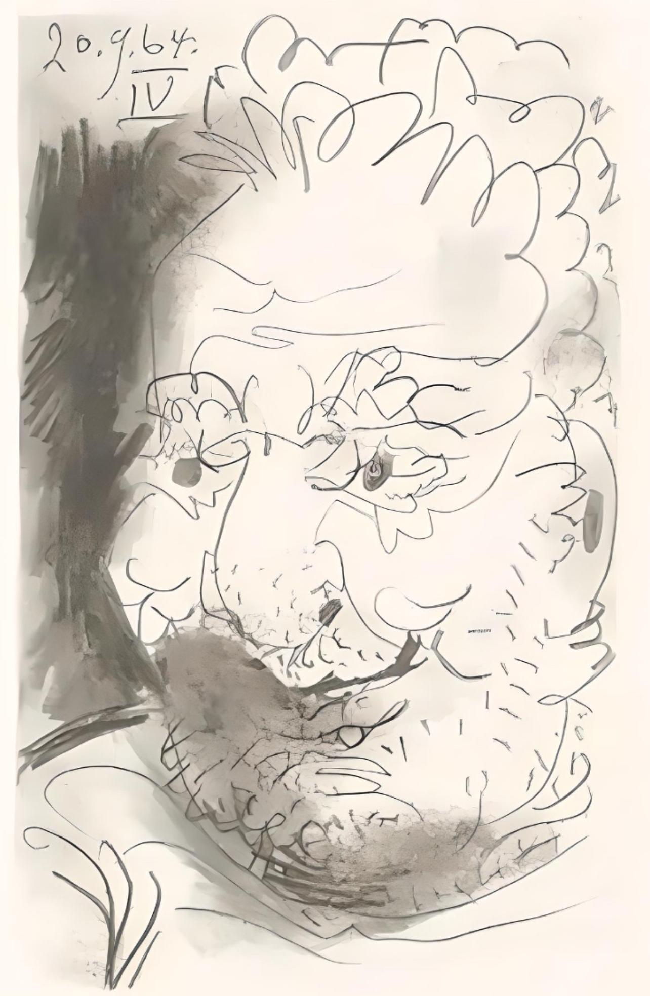 Pablo Picasso Landscape Print - Picasso, Le Goût du Bonheur 33 (Cramer 148; Bloch 2013) (after)