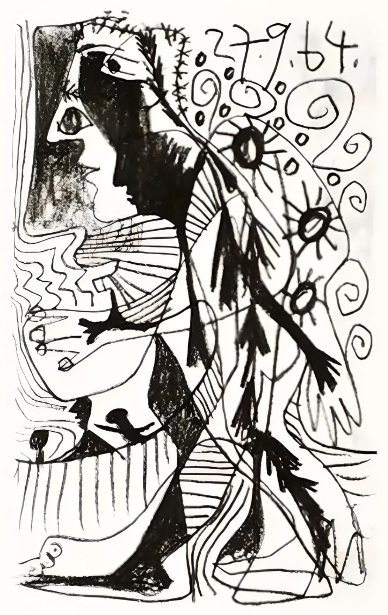 Pablo Picasso Landscape Print - Picasso, Le Goût du Bonheur 38 (Cramer 148; Bloch 2013) (after)