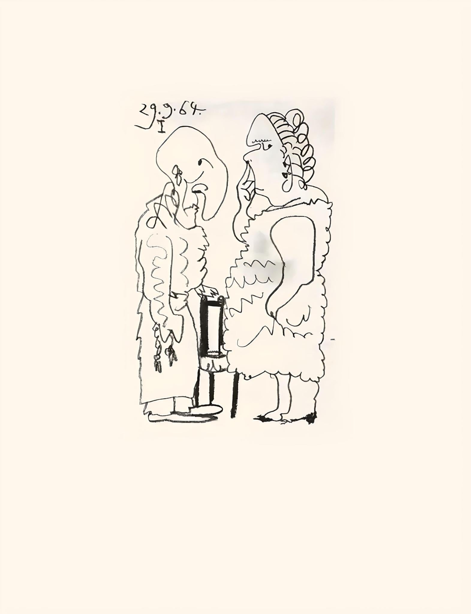 Picasso, Le Goût du Bonheur 39 (Cramer 148 ; Bloch 2013) (d'après) - Print de Pablo Picasso