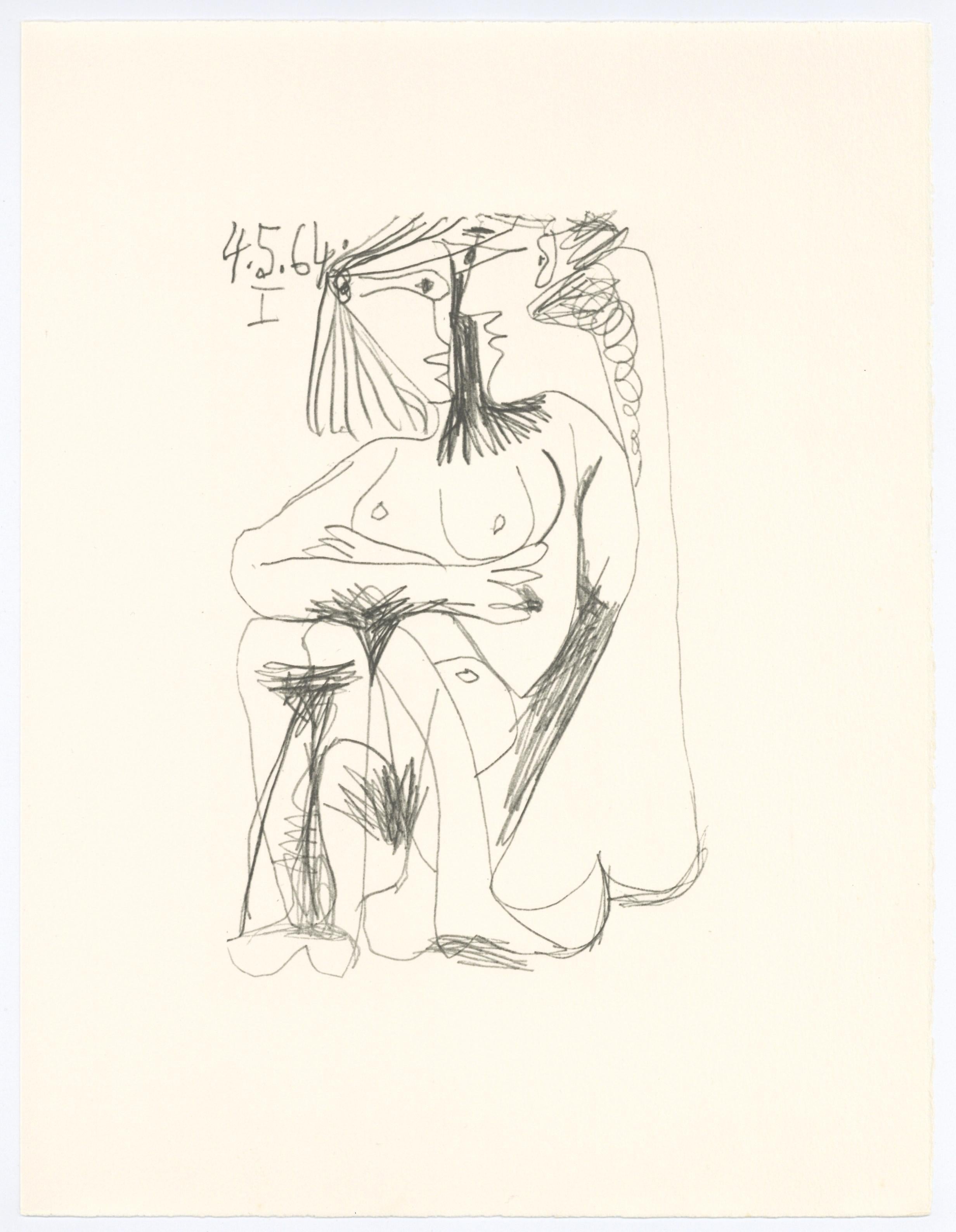 Picasso, Le Goût du Bonheur 4 (Cramer 148; Bloch 2013) (after) - White Landscape Print by Pablo Picasso