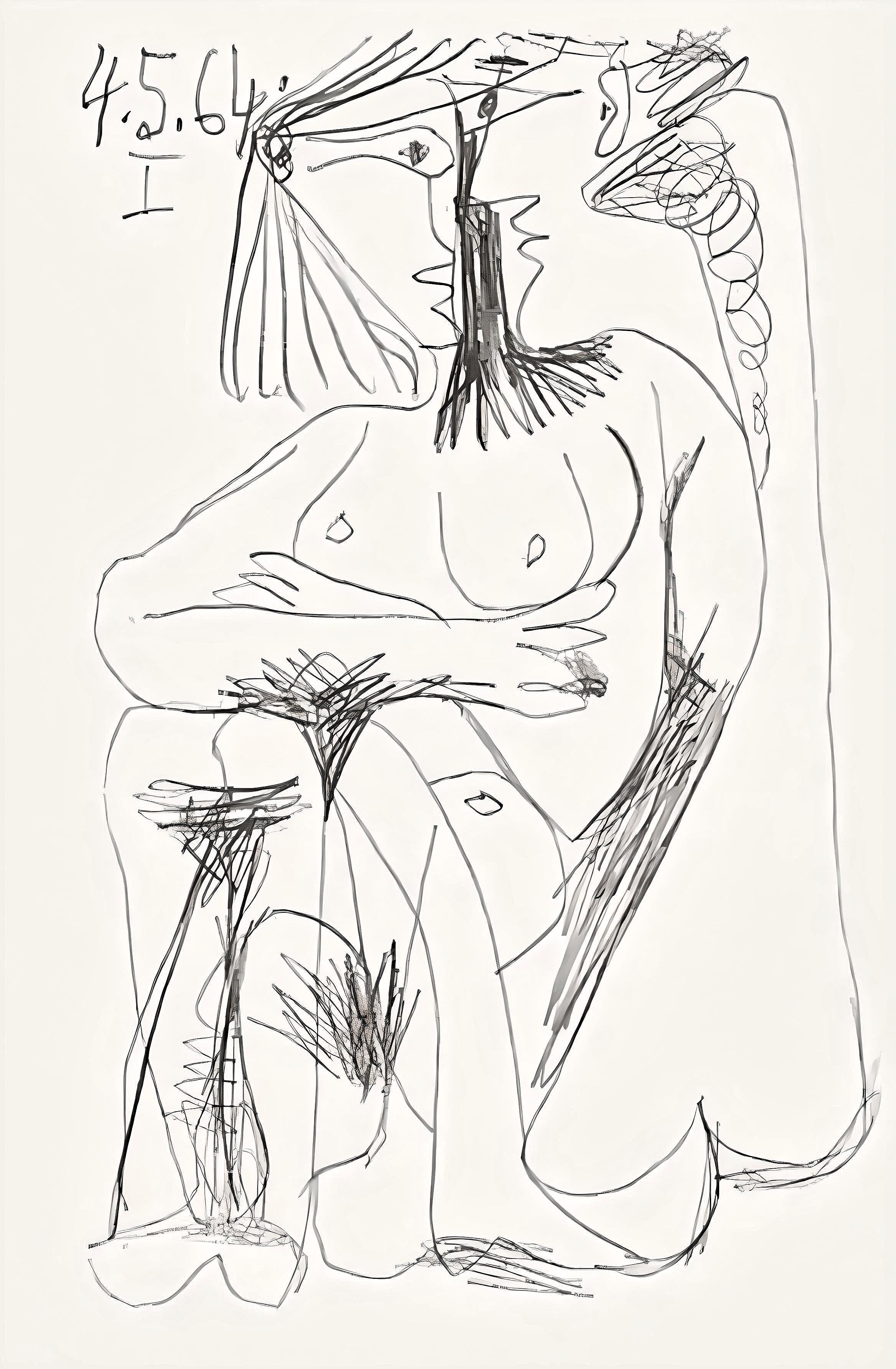 Pablo Picasso Landscape Print - Picasso, Le Goût du Bonheur 4 (Cramer 148; Bloch 2013) (after)