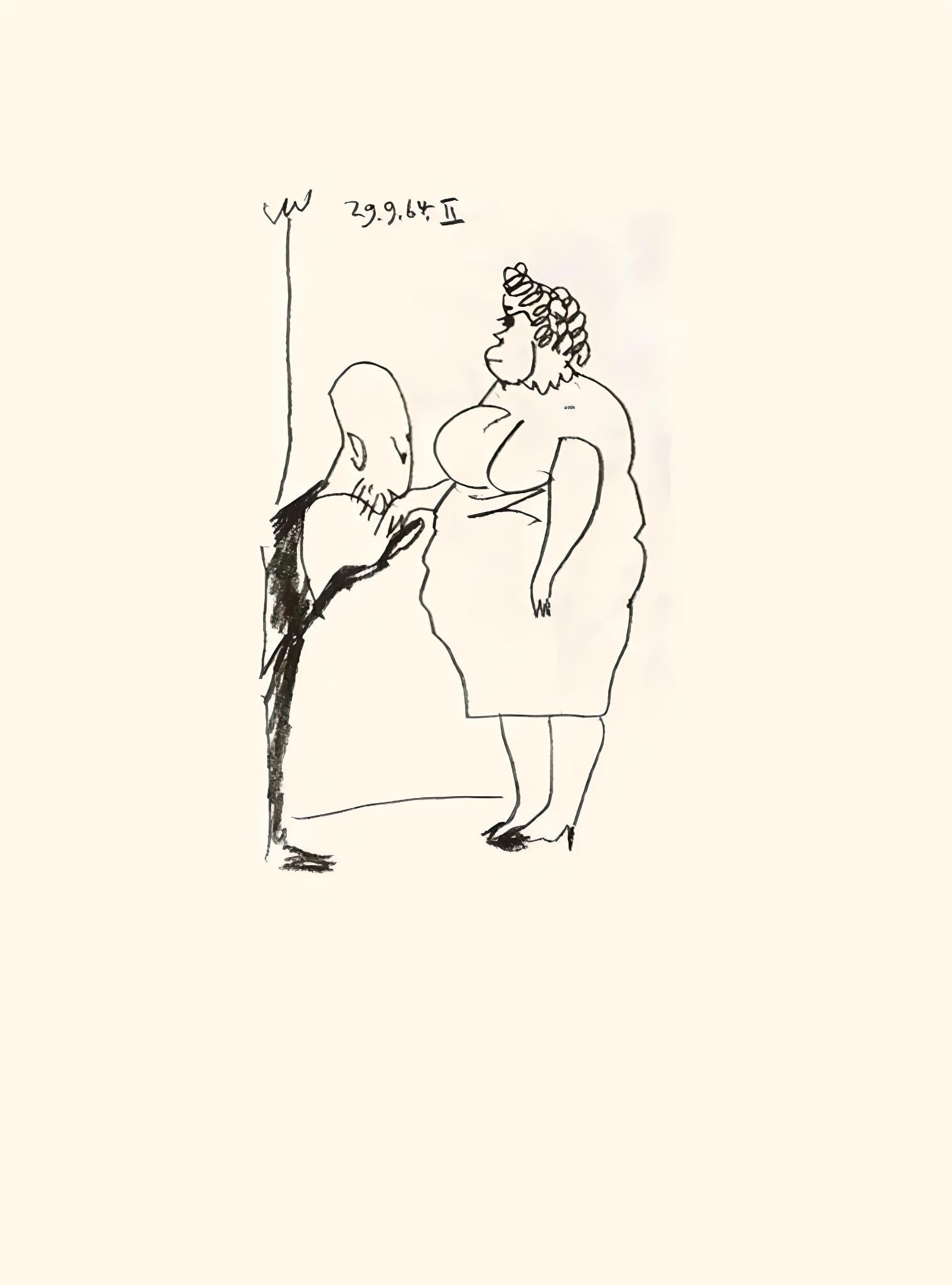 Picasso, Le Goût du Bonheur 40 (Cramer 148; Bloch 2013) (after) - Print by Pablo Picasso