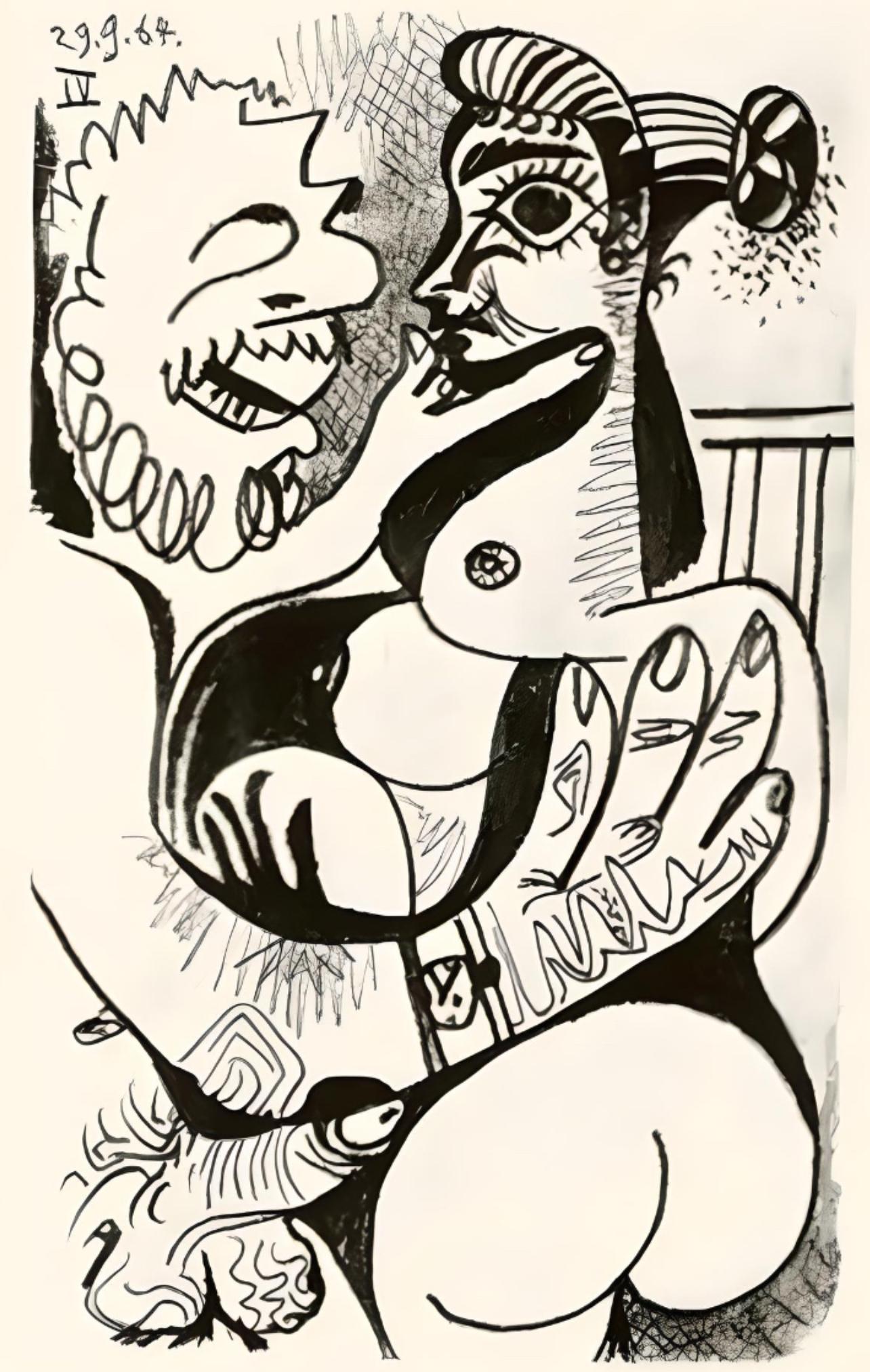 Pablo Picasso Figurative Print - Picasso, Le Goût du Bonheur 42 (Cramer 148; Bloch 2013) (after)