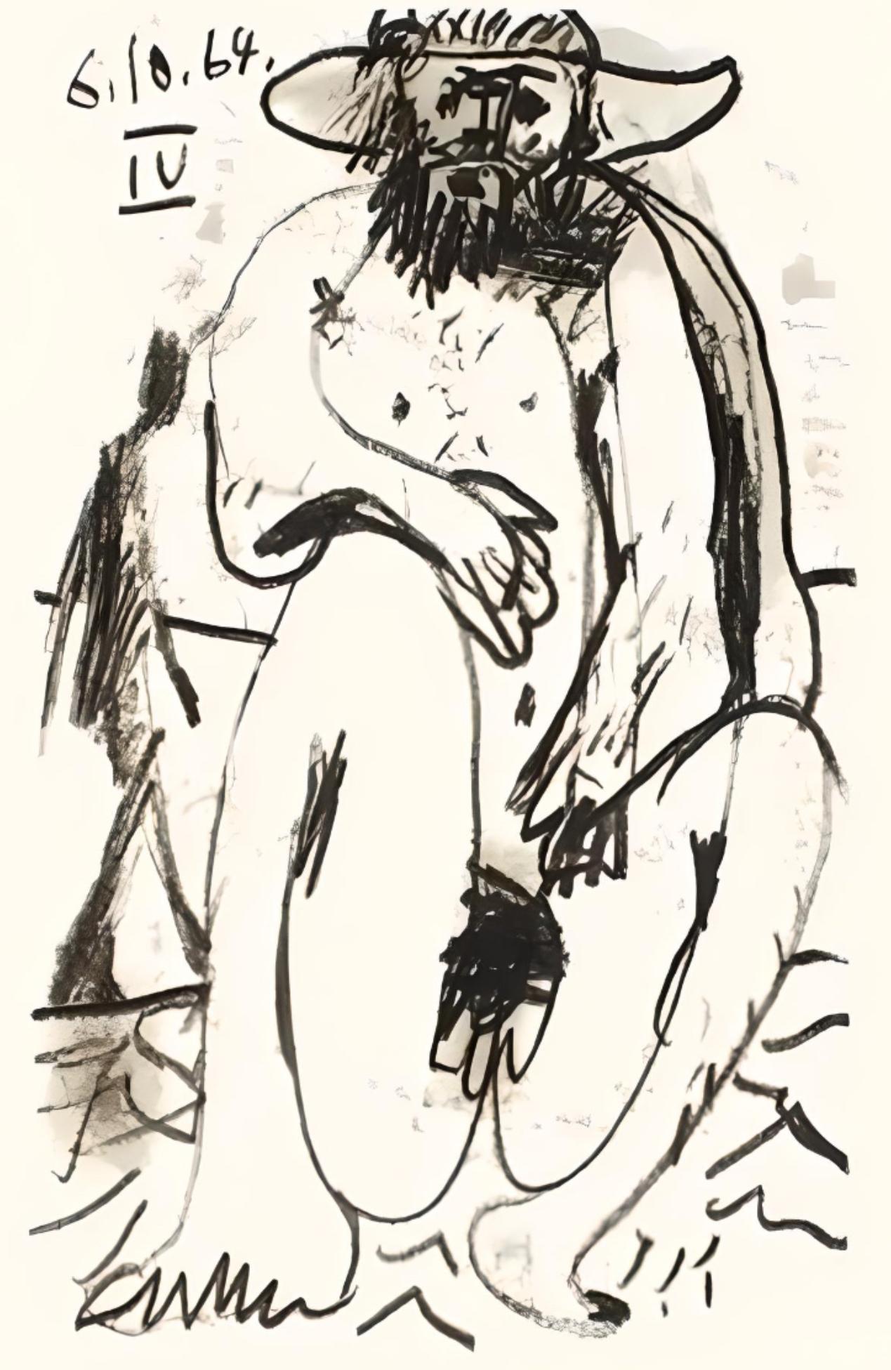 Pablo Picasso Landscape Print - Picasso, Le Goût du Bonheur 46 (Cramer 148; Bloch 2013) (after)