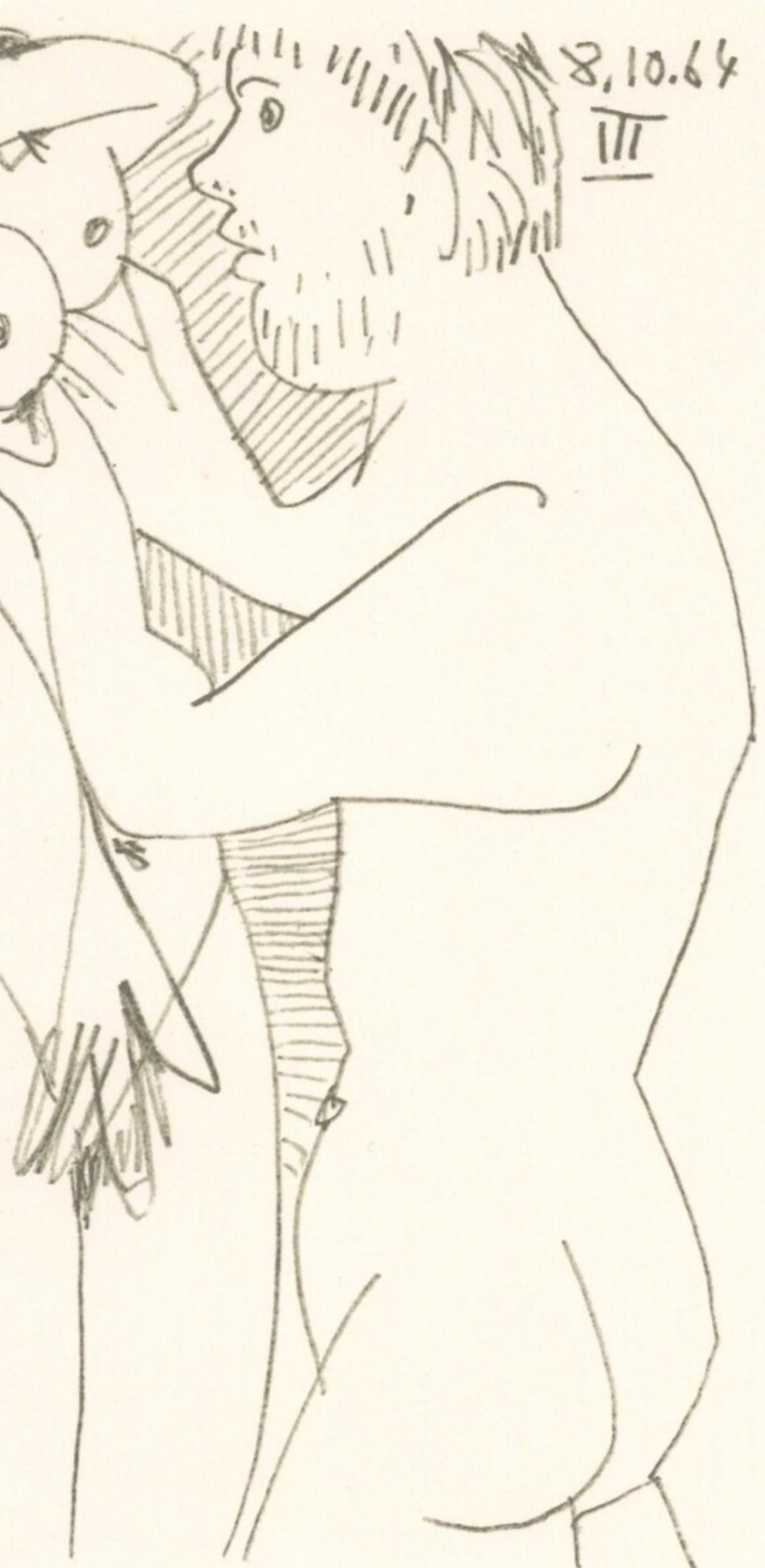 Picasso, Le Goût du Bonheur 52 (Cramer 148; Bloch 2013) (after) - White Landscape Print by Pablo Picasso