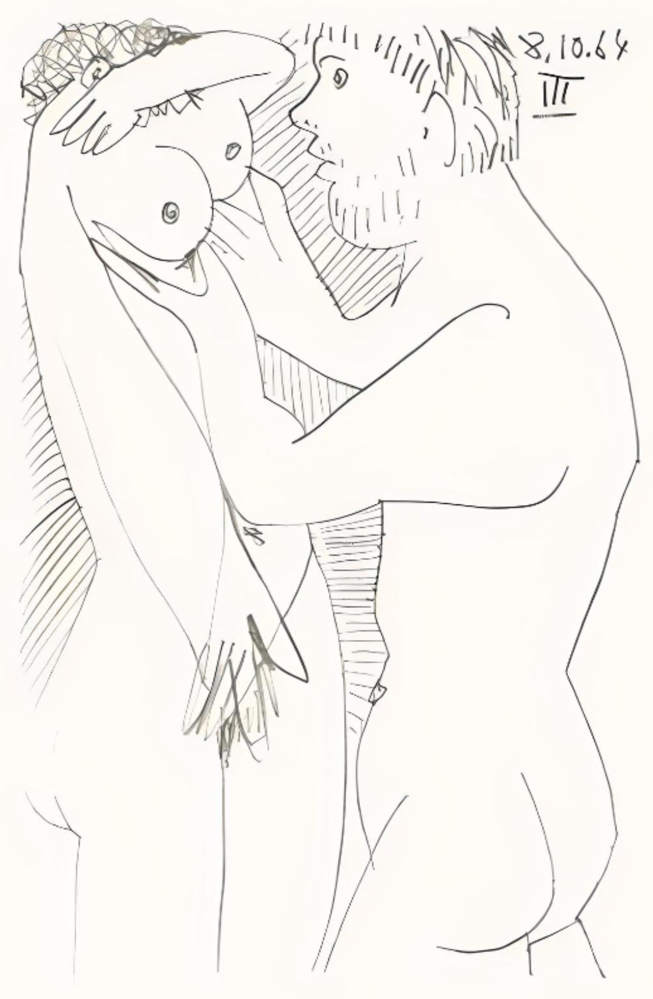 Pablo Picasso Landscape Print - Picasso, Le Goût du Bonheur 52 (Cramer 148; Bloch 2013) (after)