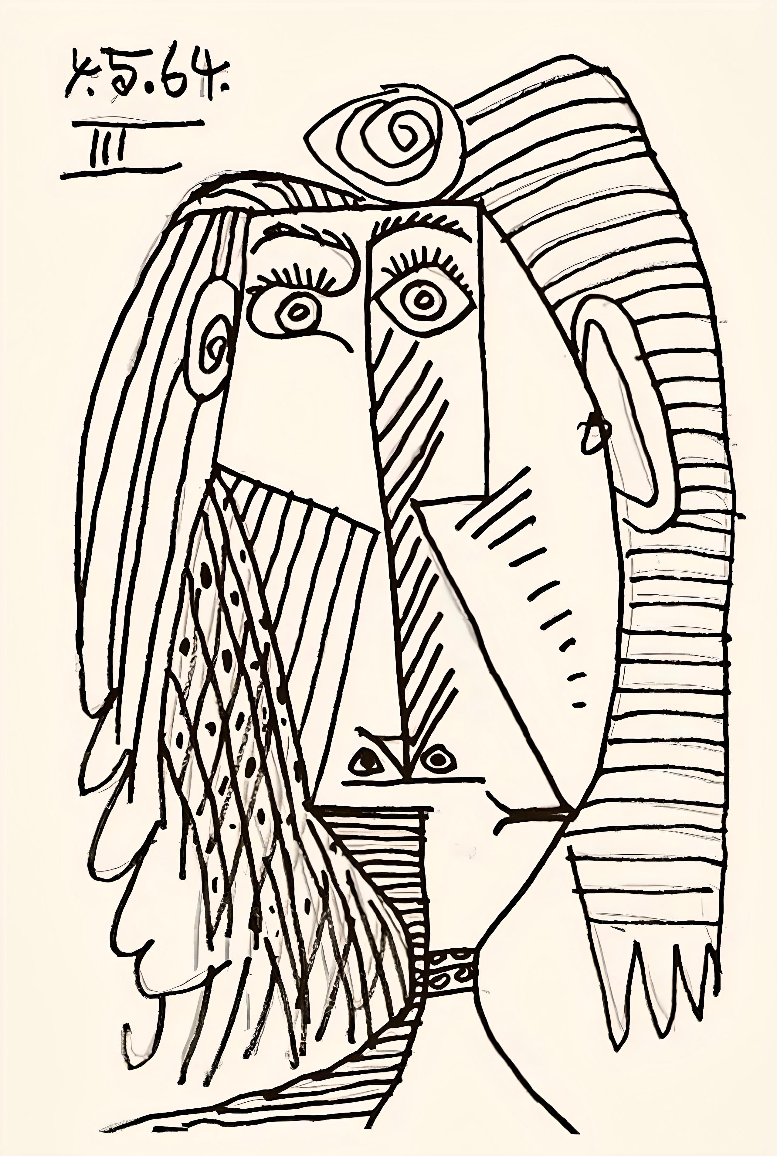 Pablo Picasso Landscape Print - Picasso, Le Goût du Bonheur 6 (Cramer 148; Bloch 2013) (after)