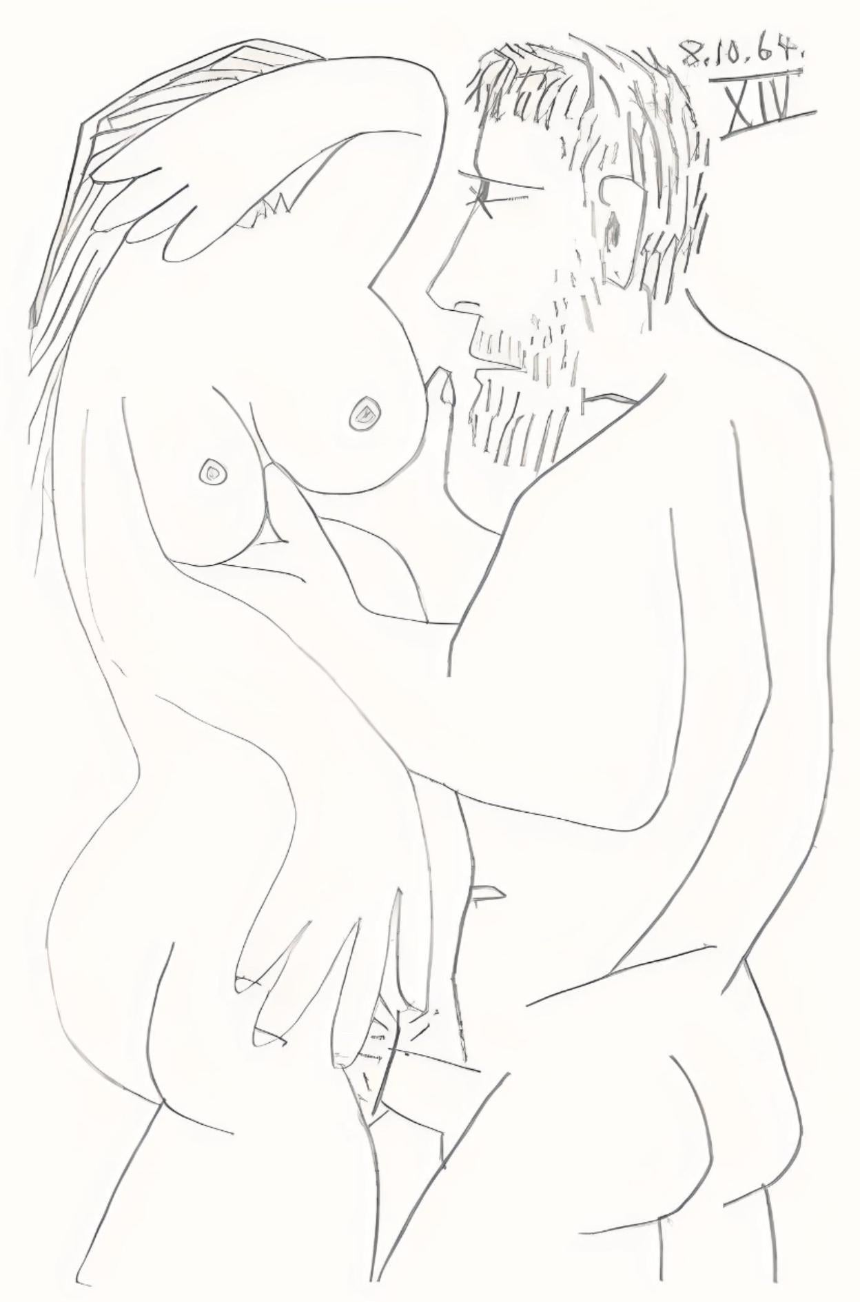 Pablo Picasso Figurative Print - Picasso, Le Goût du Bonheur 63 (Cramer 148; Bloch 2013) (after)