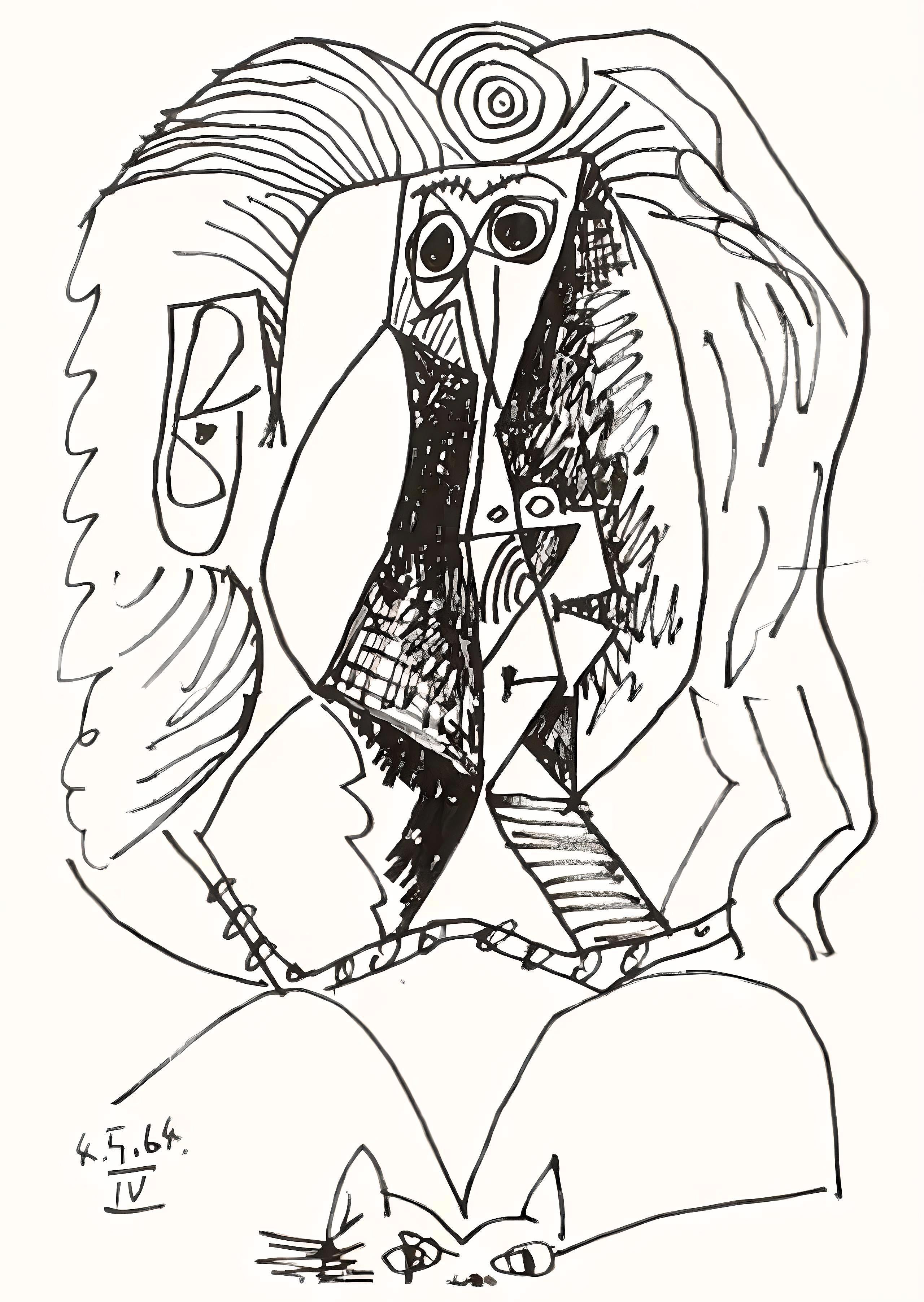 Pablo Picasso Landscape Print - Picasso, Le Goût du Bonheur 7 (Cramer 148; Bloch 2013) (after)