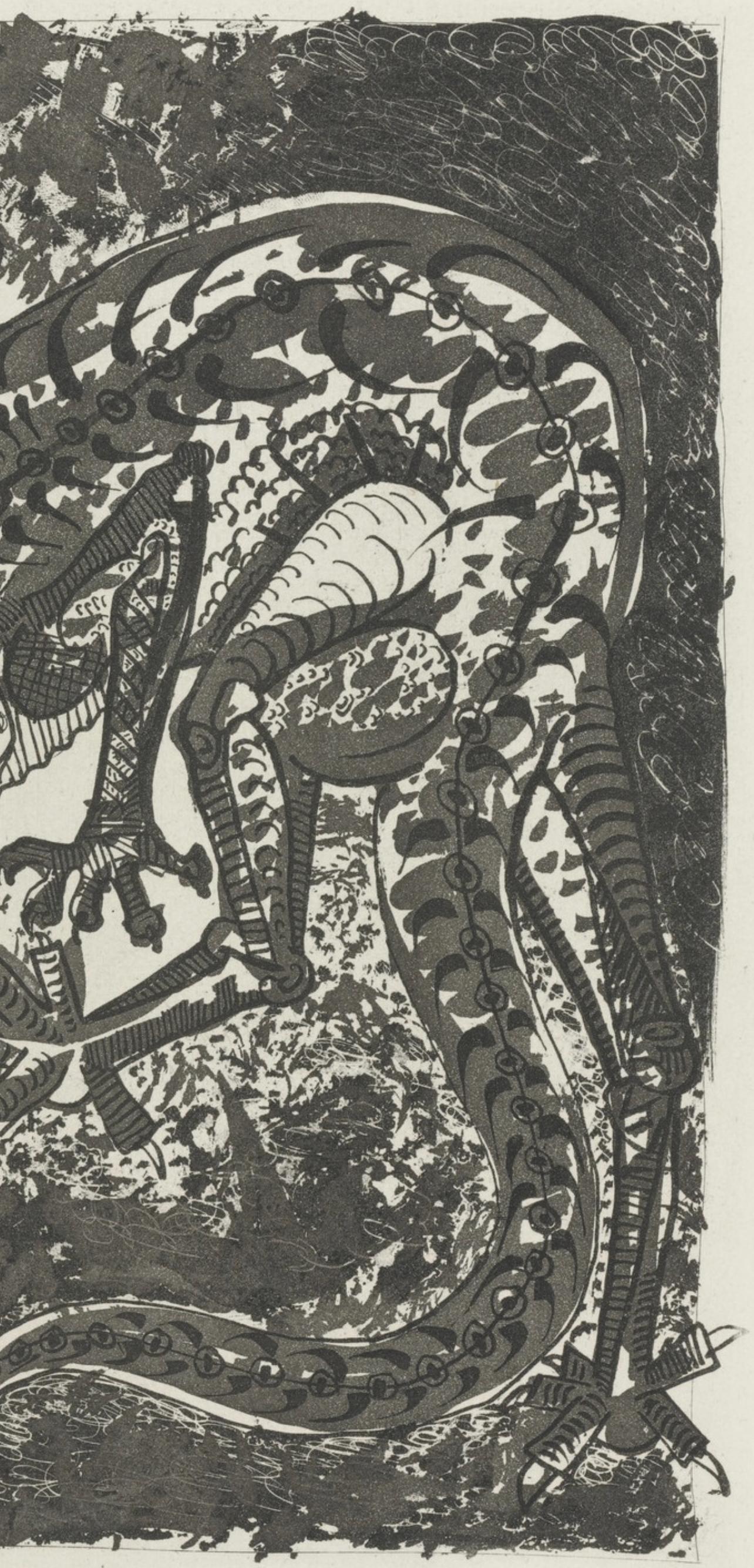 Picasso, Le Lézard, Histoire naturelle (dopo) - Landscape Print Grigio di Pablo Picasso