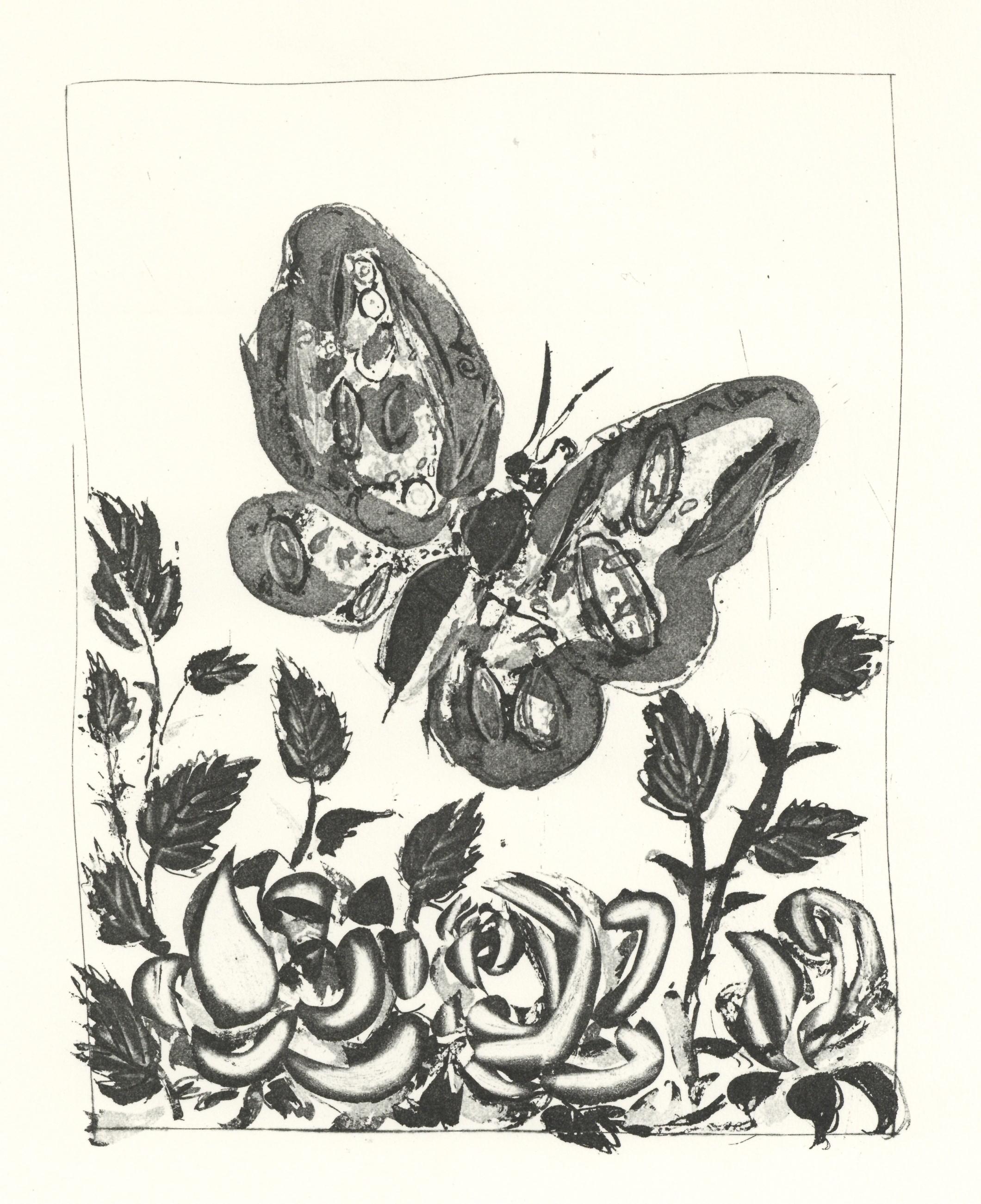Litografía sobre papel bouffant des Papeteries de Casteljoux. Sin firmar y sin numerar, tal como se publicó. Buen estado. Notas: Del folio, Eaux-fortes originale pour des textes de Buffon (Histoire naturelle), 1970. Publicado por Martin Fabiani,