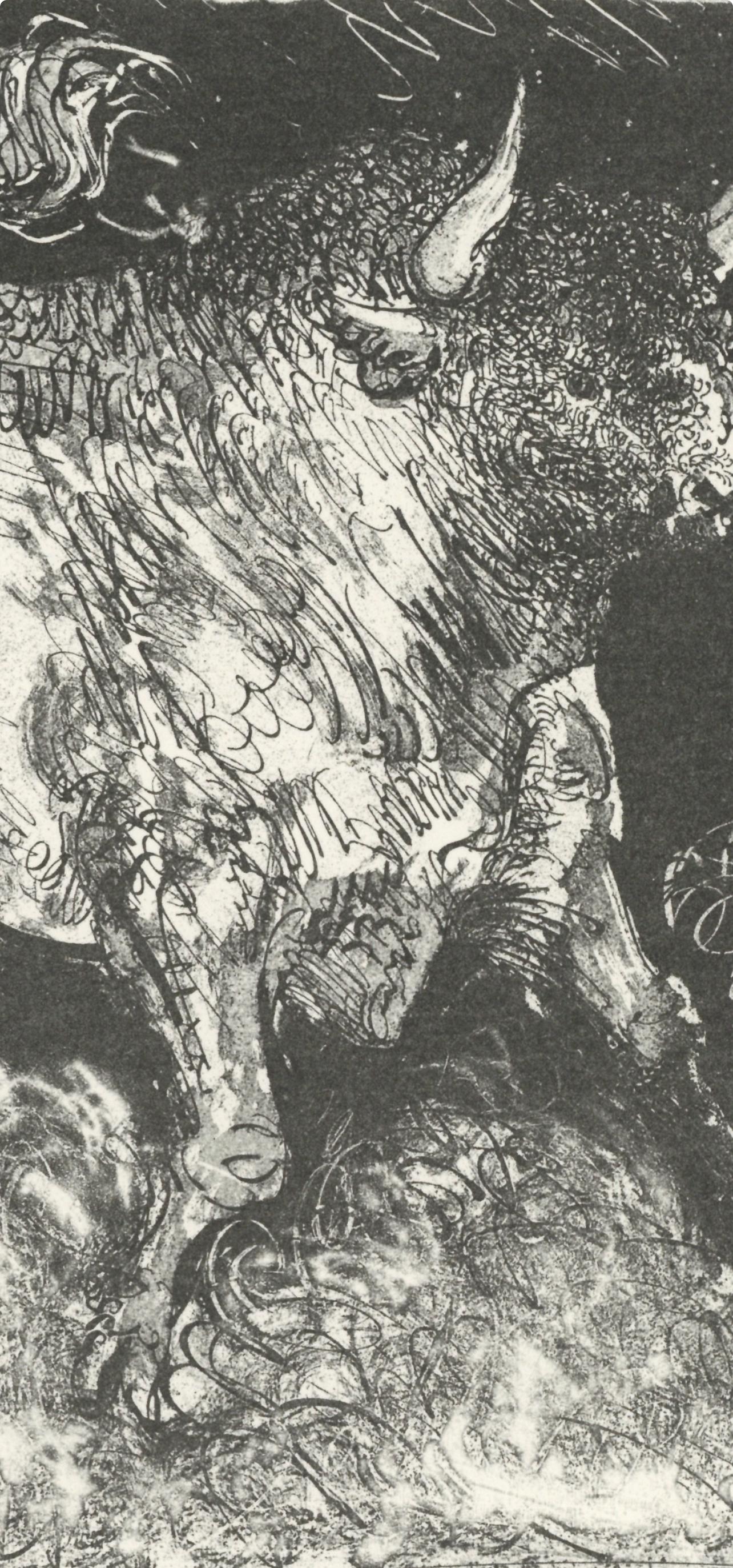 Picasso, Le Taureau, Histoire naturelle (après) - Cubisme Print par Pablo Picasso
