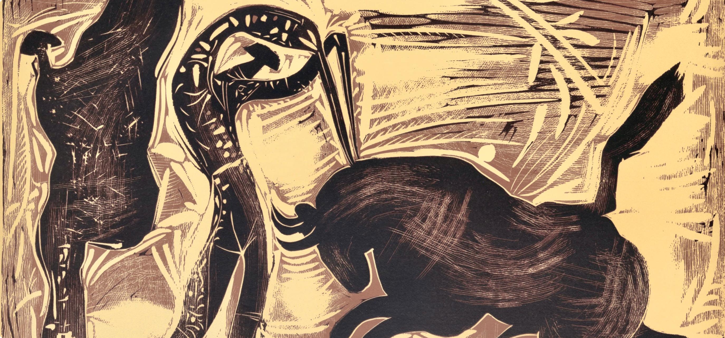 Picasso, Les banderilles (Orozco 214), Grabados al linóleo (after) - Print by Pablo Picasso