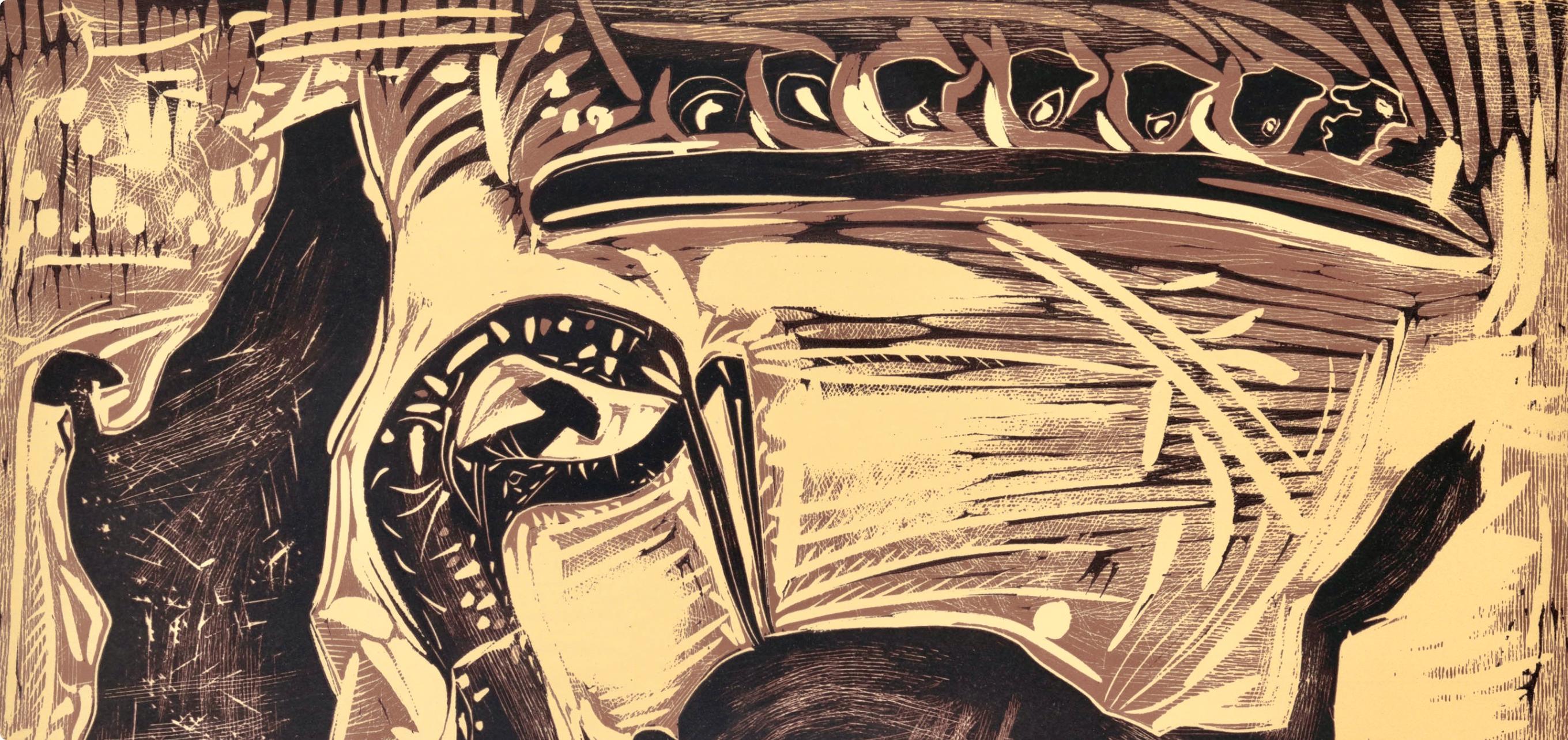 Picasso, Les banderilles (Orozco 214), Grabados al linóleo (after) - Cubist Print by Pablo Picasso