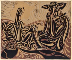 Picasso, Les Vendangeurs (Orozco 214), Grabados al linóleo (d'après)