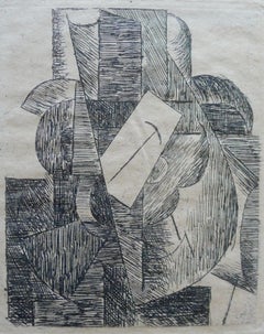 Picasso, L'Homme au chapeau (Bloch 29; Baer 42; Cramer 46), Du cubisme (after)