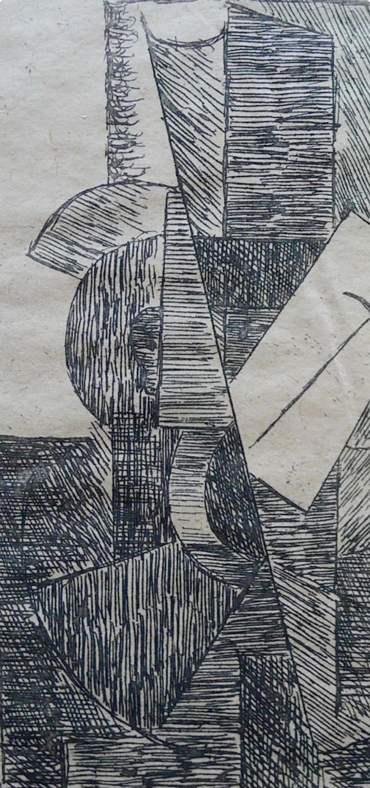 Etching on vélin du Lana Papiers Spéciaux pure rag paper. Unsigned and unnumbered, as issued. Good Condition. Notes: From the folio, Du Cubisme, 1947. Published by Compagnie Française des Arts Graphiques, Paris; printed by R. Girard et Cie, Paris,