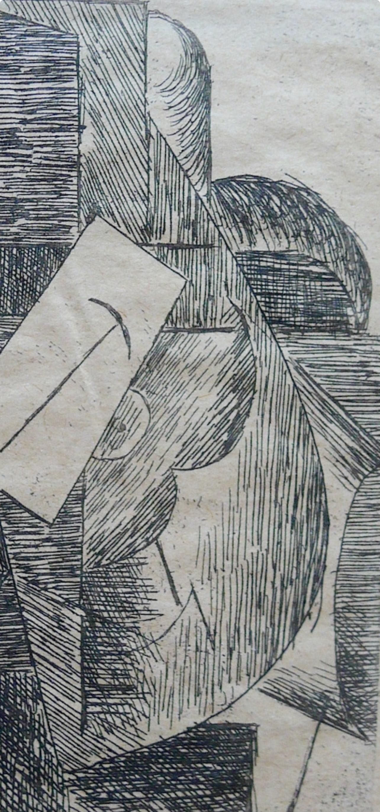 Picasso, L'Homme au chapeau (Bloch 29; Baer 42; Cramer 46), Du cubisme (nach) im Angebot 1