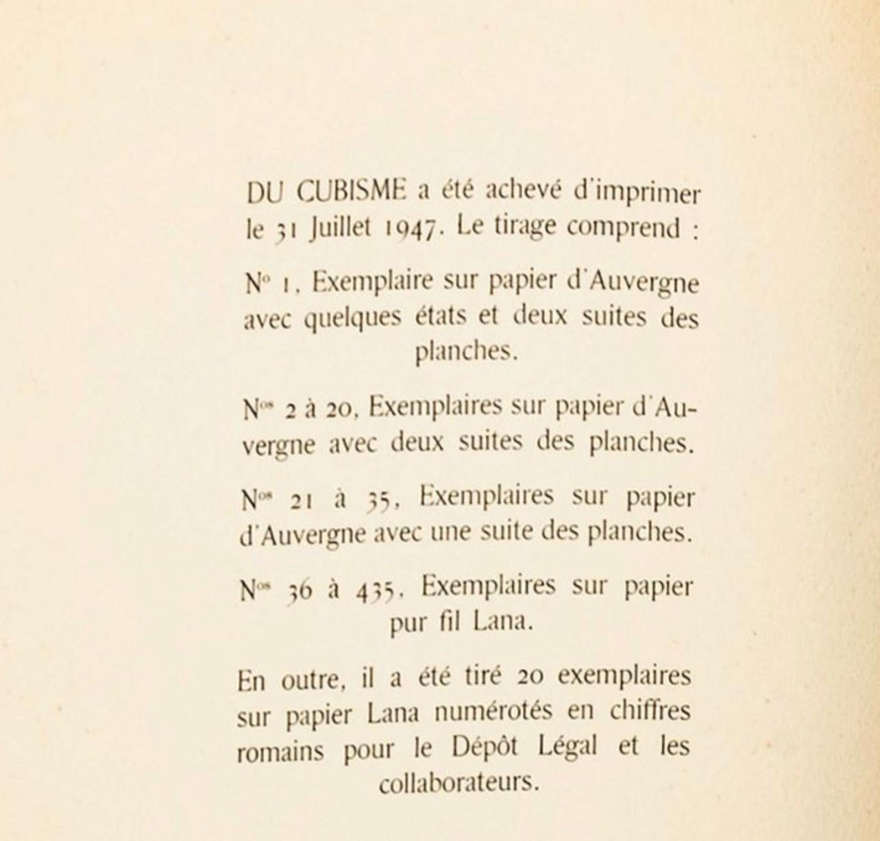 Picasso, L'Homme au chapeau (Bloch 29; Baer 42; Cramer 46), Du cubisme (nach) im Angebot 4