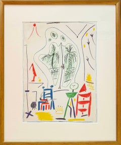 Lithographie originale de Picasso, 1957, tirage de 275 exemplaires, excellent état