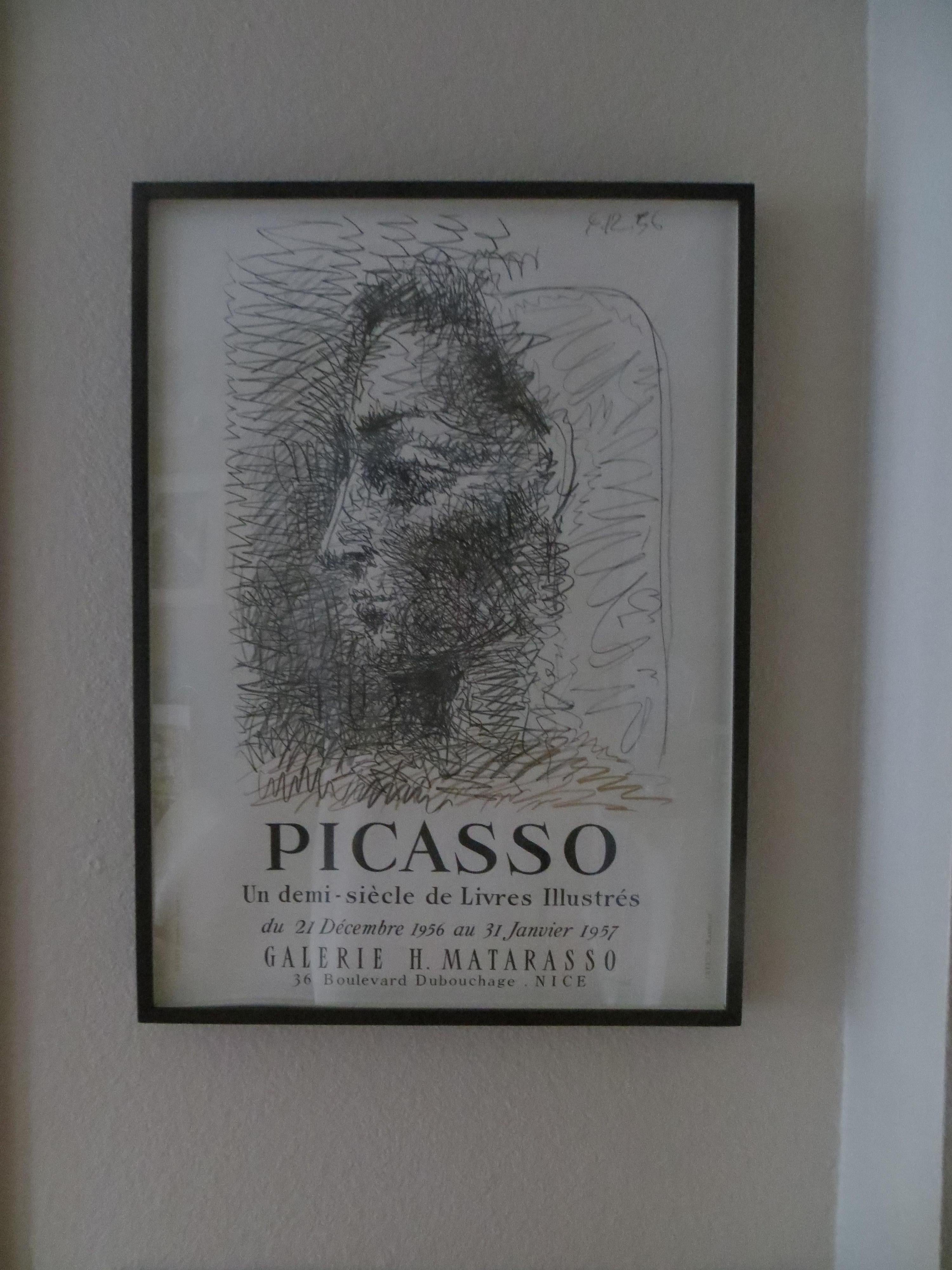 PABLO PICASSO
This  ORIGINAL POSTER WAS PUBLISHED IN 85 COPIES PRINTED BY BERTO IN MARSEILLE
This  original piece was a poster by Picasso for his exhibition 