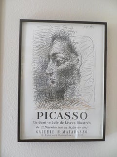 Vintage  Picasso Lithograph "Un Demi-Siecle De Livres Illustres"