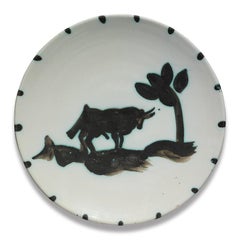 Picasso Madoura Ceramic Plate 'Taureau sous l'arbre' Ramié 159