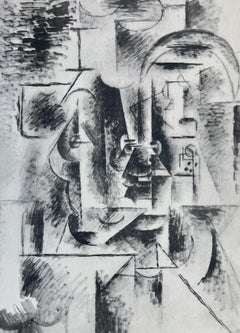 Vintage Picasso, Man with Pipe, Picasso: Fifteen Drawings (after)