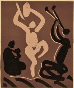 Picasso, Mère, danseur et musicien (Orozco 214), Grabados al linóleo (after)
