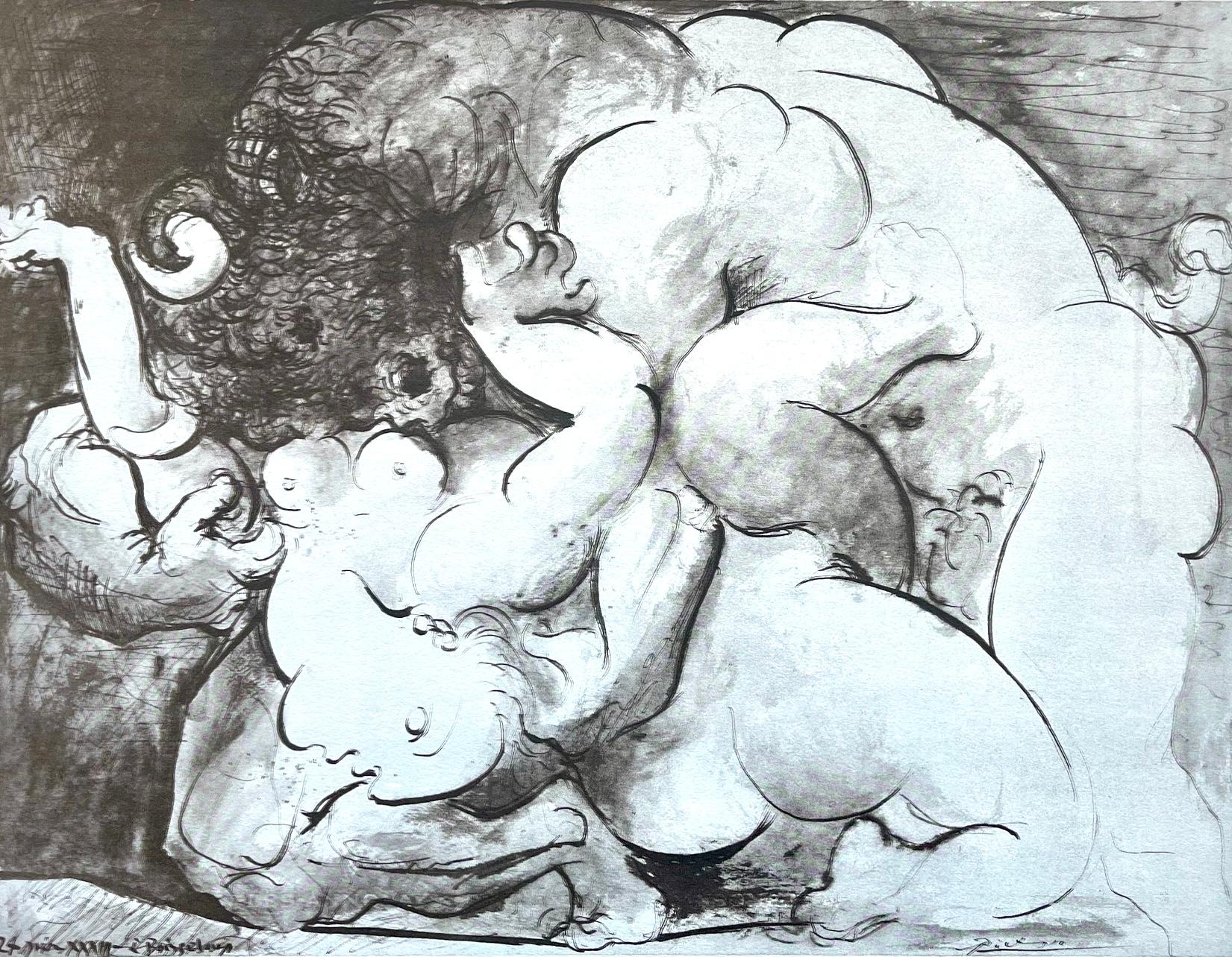 Pablo Picasso Landscape Print - Picasso, Minotaur (Orozco 95), Picasso (after)