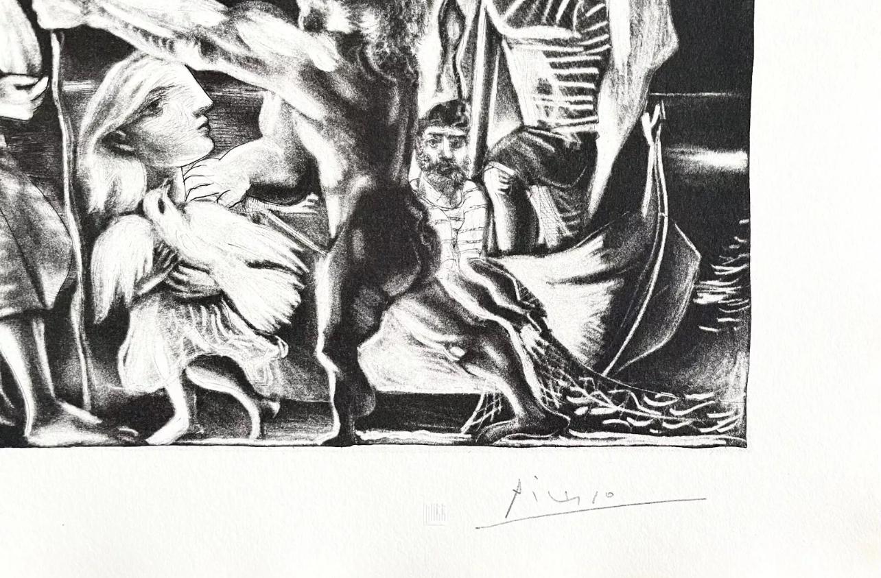 Picasso, Minotaure aveugle guidé par une Fillette (d'après) - Cubisme Print par Pablo Picasso