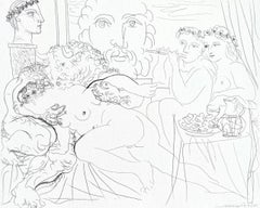Picasso, Minotaure Caressant Une Femme (después de)