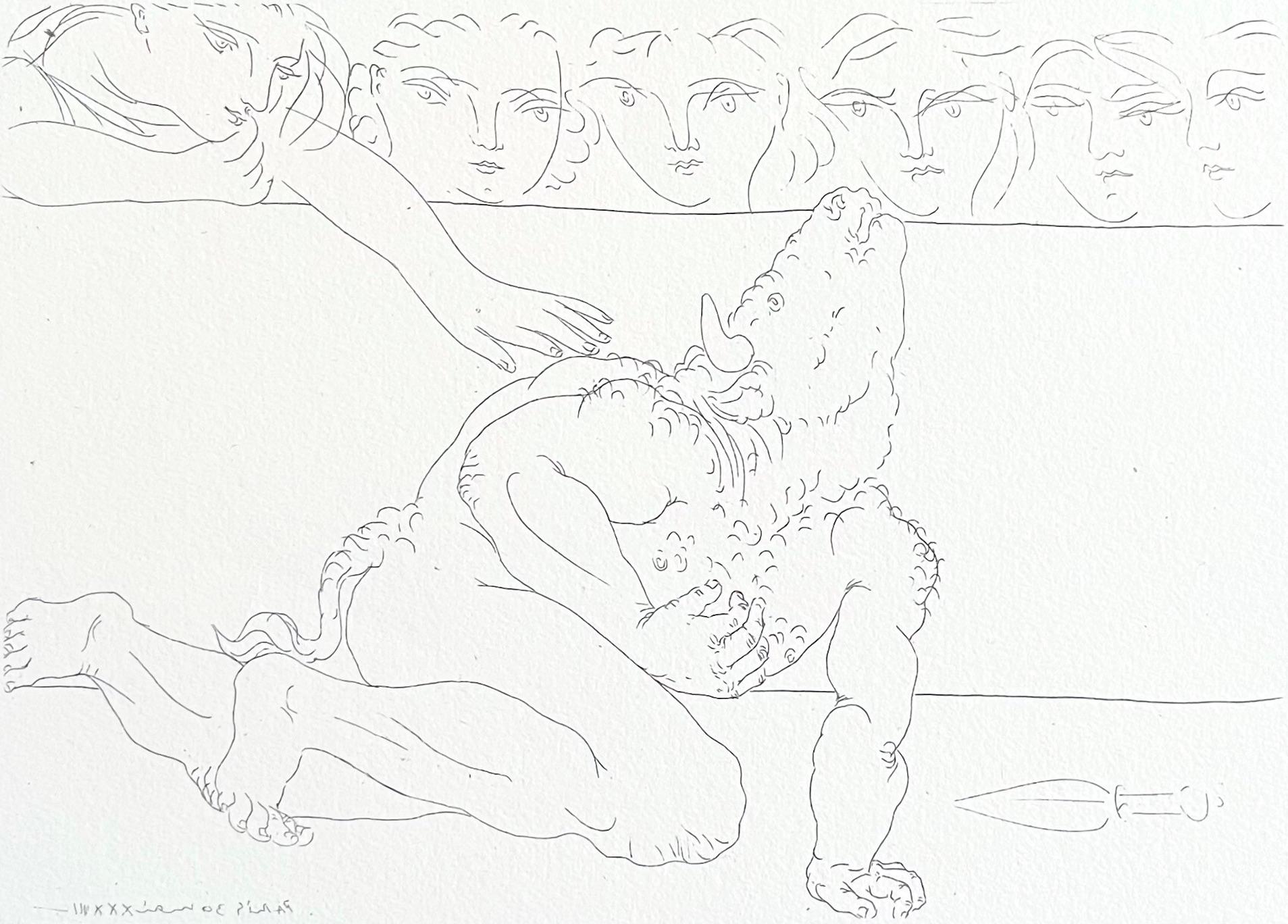 Picasso, Minotaure Mourant (después)