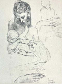 Vintage Picasso, Mother and Child (Orozco 95), Picasso (after)
