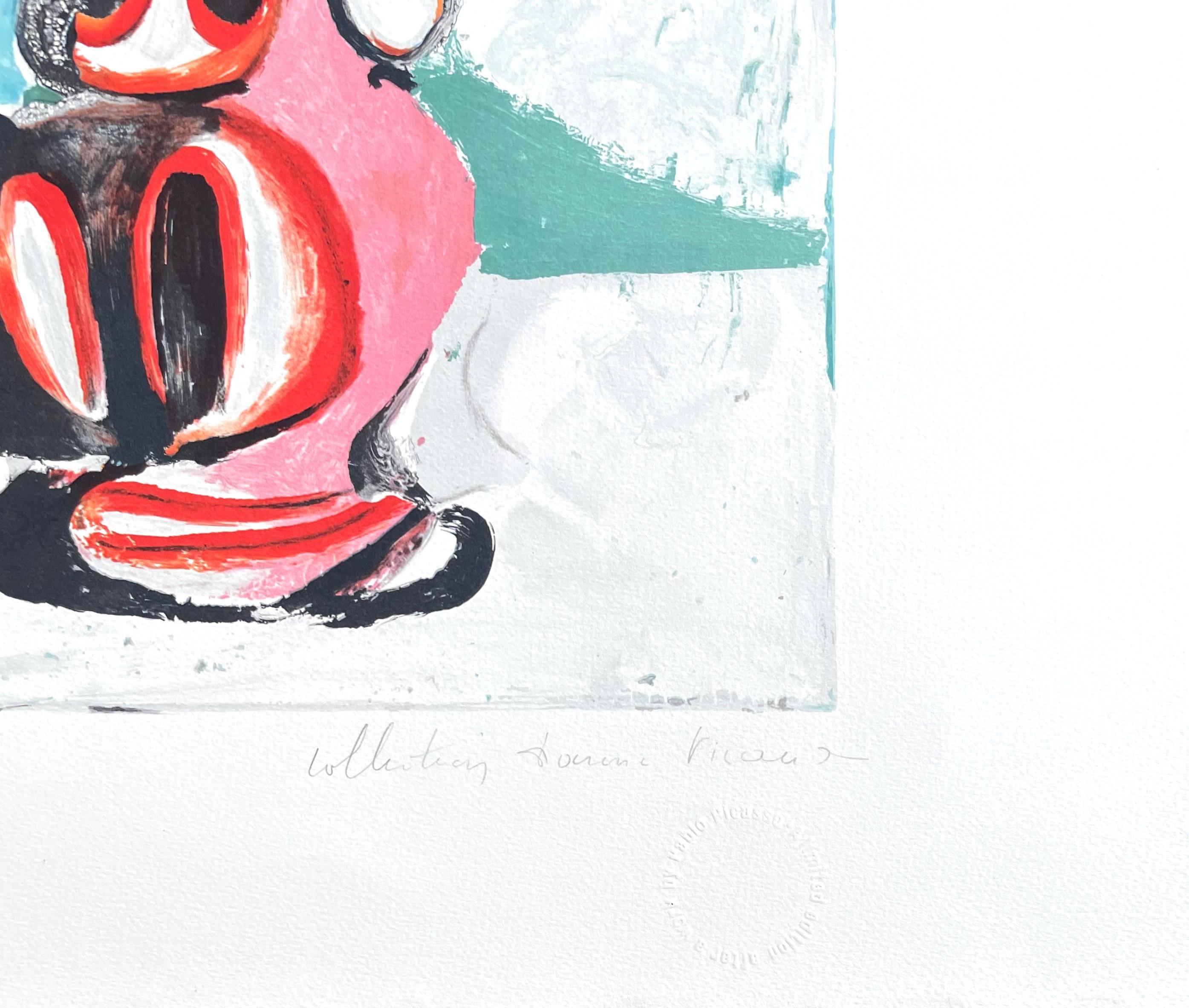 Picasso, Nature Morte au Pichet Rose (after) - Cubist Print by Pablo Picasso